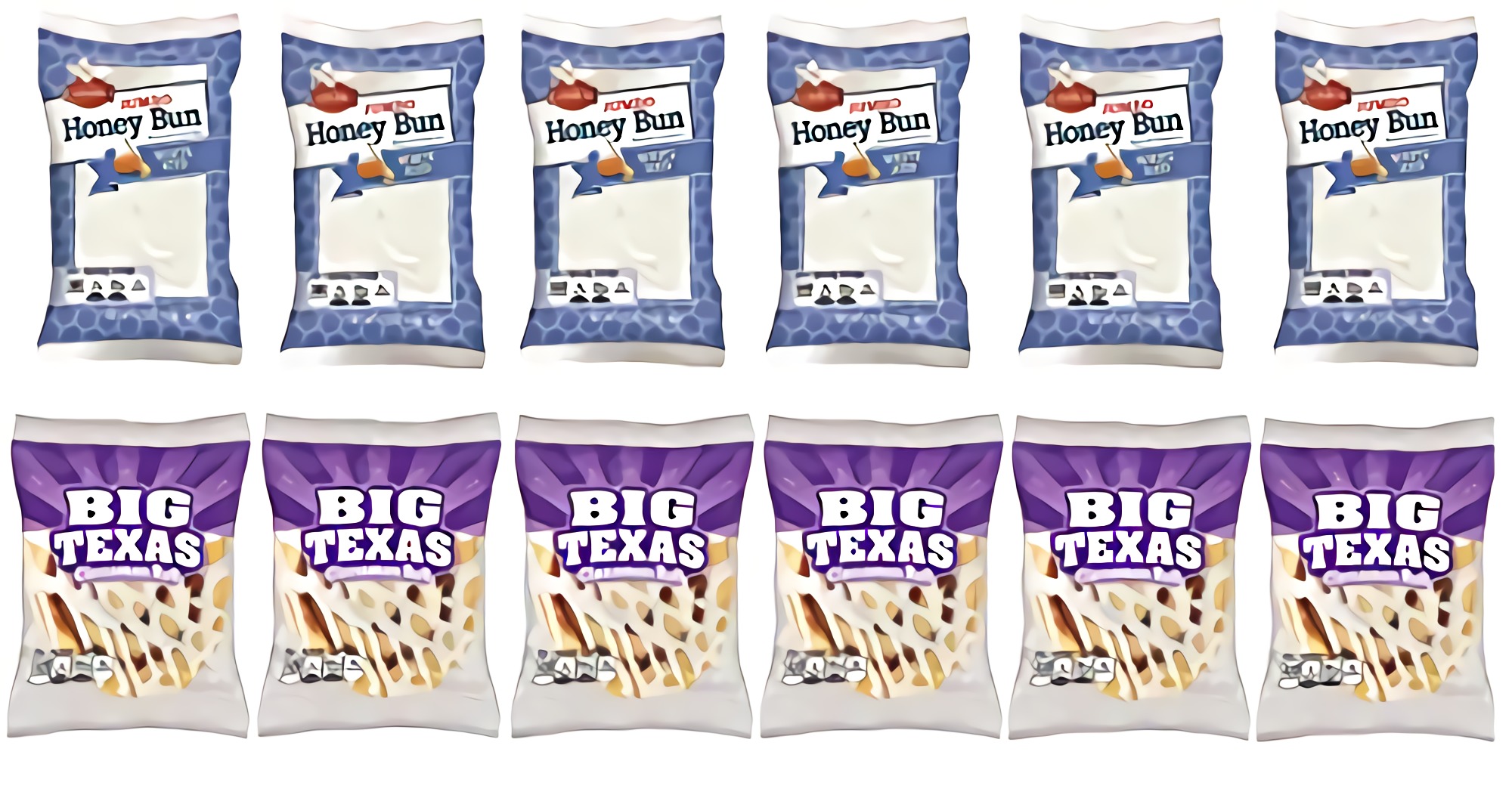Cloverhill Jumbo White Iced Honey Bun & Big Texas Cinnamon Roll Combo | 12 Pack 5