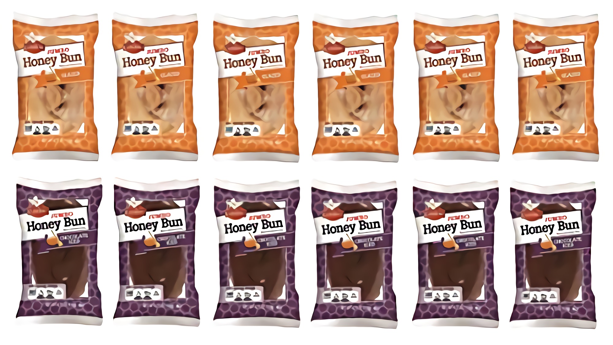 Cloverhill Jumbo Chocolate Iced Honey Bun & Jumbo Glazed Honey Bun Combo | 12 Pack 5
