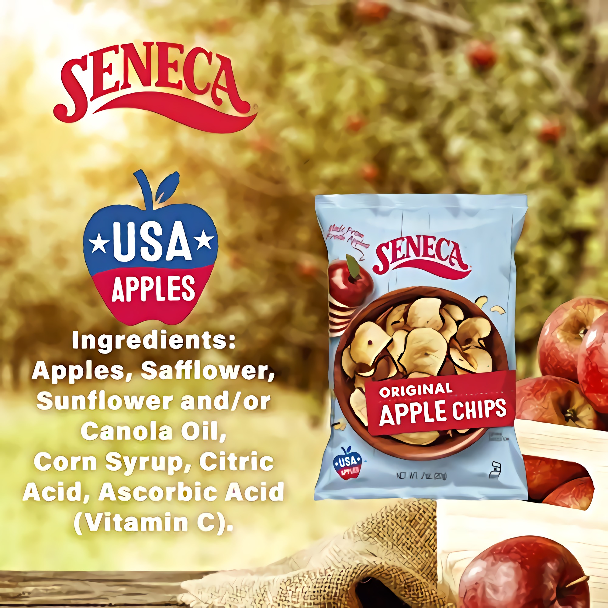 Seneca Original Apple Chips | Made from Fresh 100% Red Delicious Apples | Yakima Valley Orchards | 24 Ct 4