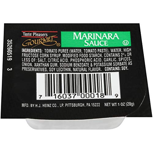 Taste Pleasers Gourmet Marinara Sauce (1 oz Cups, Pack of 100)