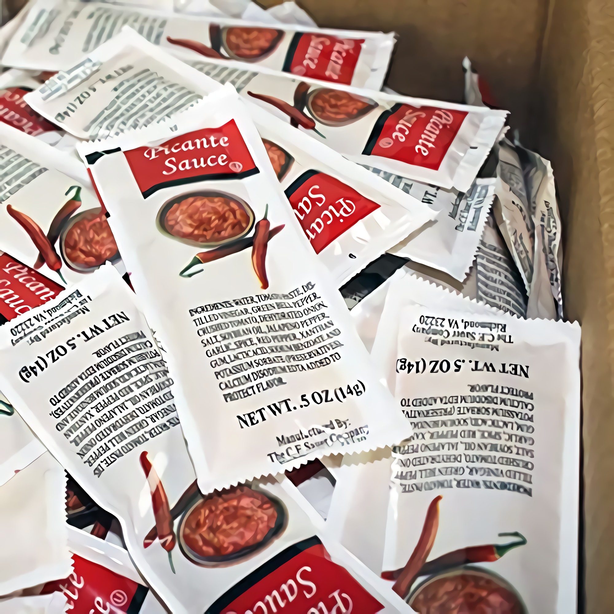 Sauer Picante Sauce | .5 Ounce Packets | 200 Count Case 3