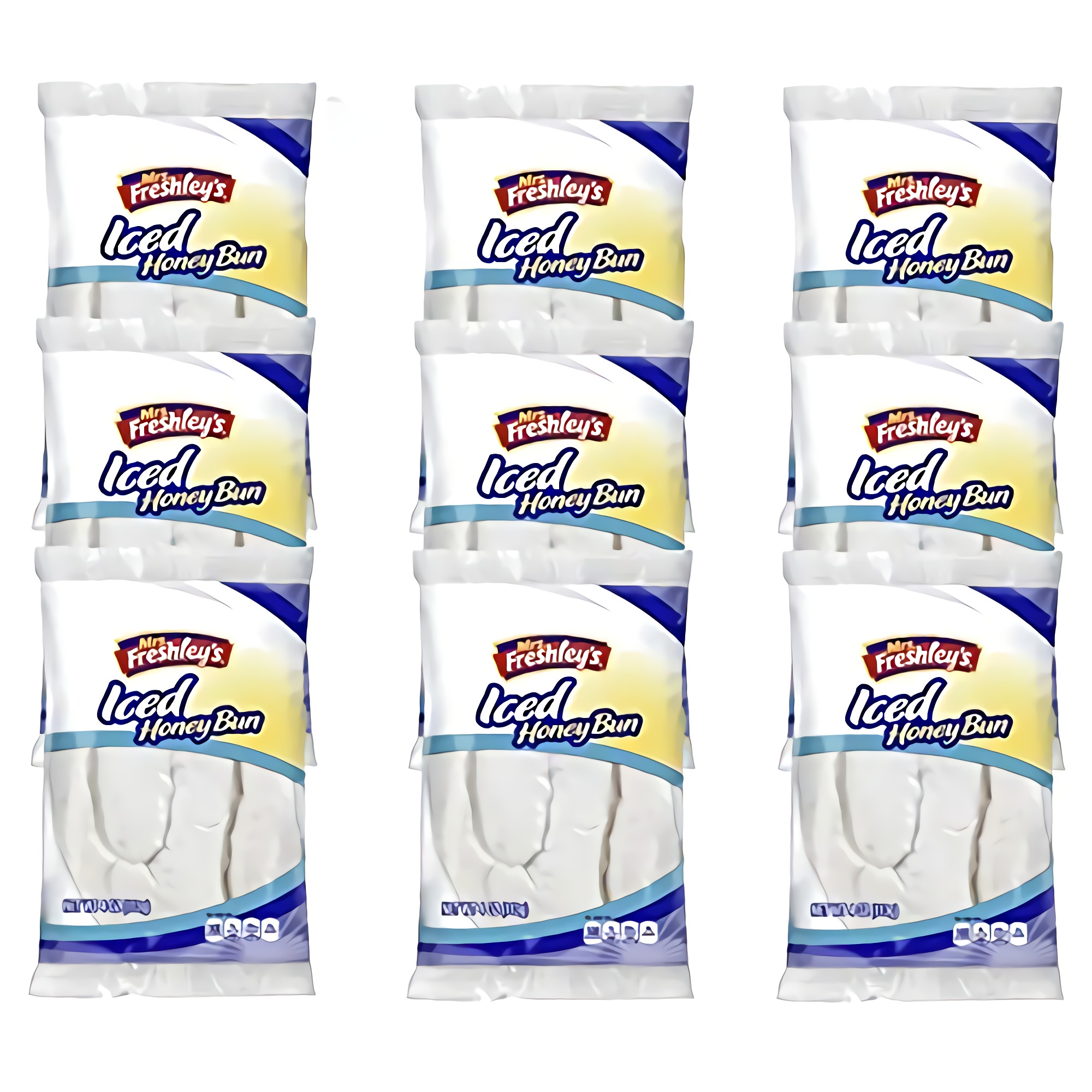 Mrs. Freshley's Iced Honey Buns | 4 Ounce | Case of 9 2
