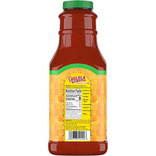 Cholula Chili Lime Hot Sauce, 64 fl oz | Crafted with Mexican Peppers, Lime and Signature Spice Blend | Gluten Free, Kos 3
