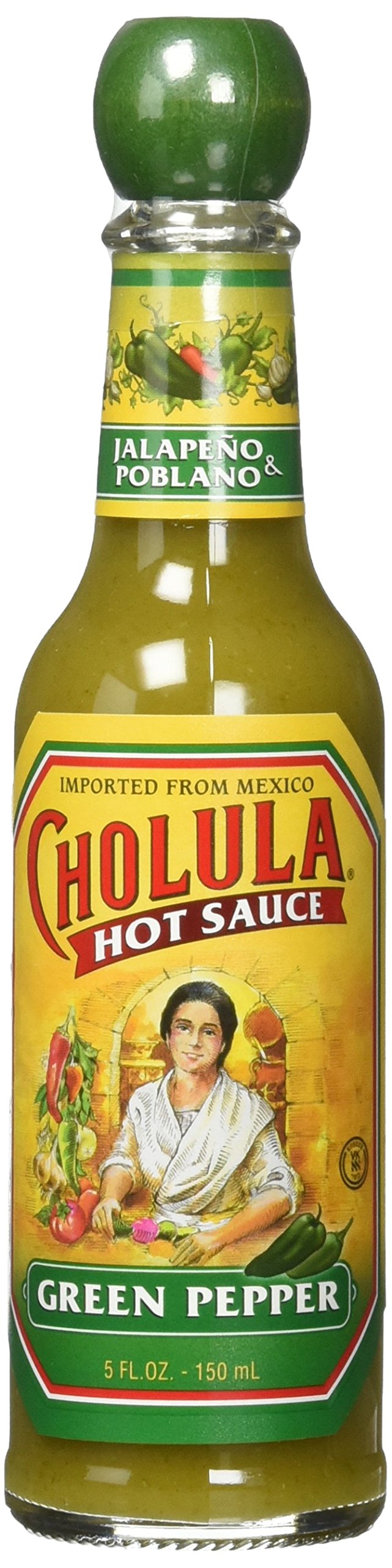 Cholula Green Pepper Hot Sauce 5 Fl Oz (Pack of 4)
