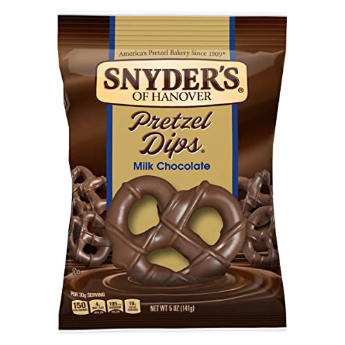 Snyder's Milk Chocolate Pretzel Dips Clip Strip | 5 Ounce | Case of 8 3