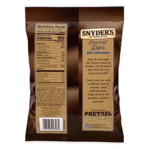 Snyder's Milk Chocolate Pretzel Dips Clip Strip | 5 Ounce | Case of 8 4