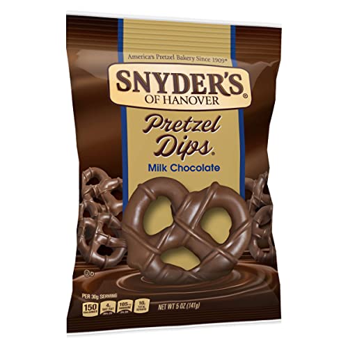 Snyder's Milk Chocolate Pretzel Dips Clip Strip | 5 Ounce | Case of 8 5