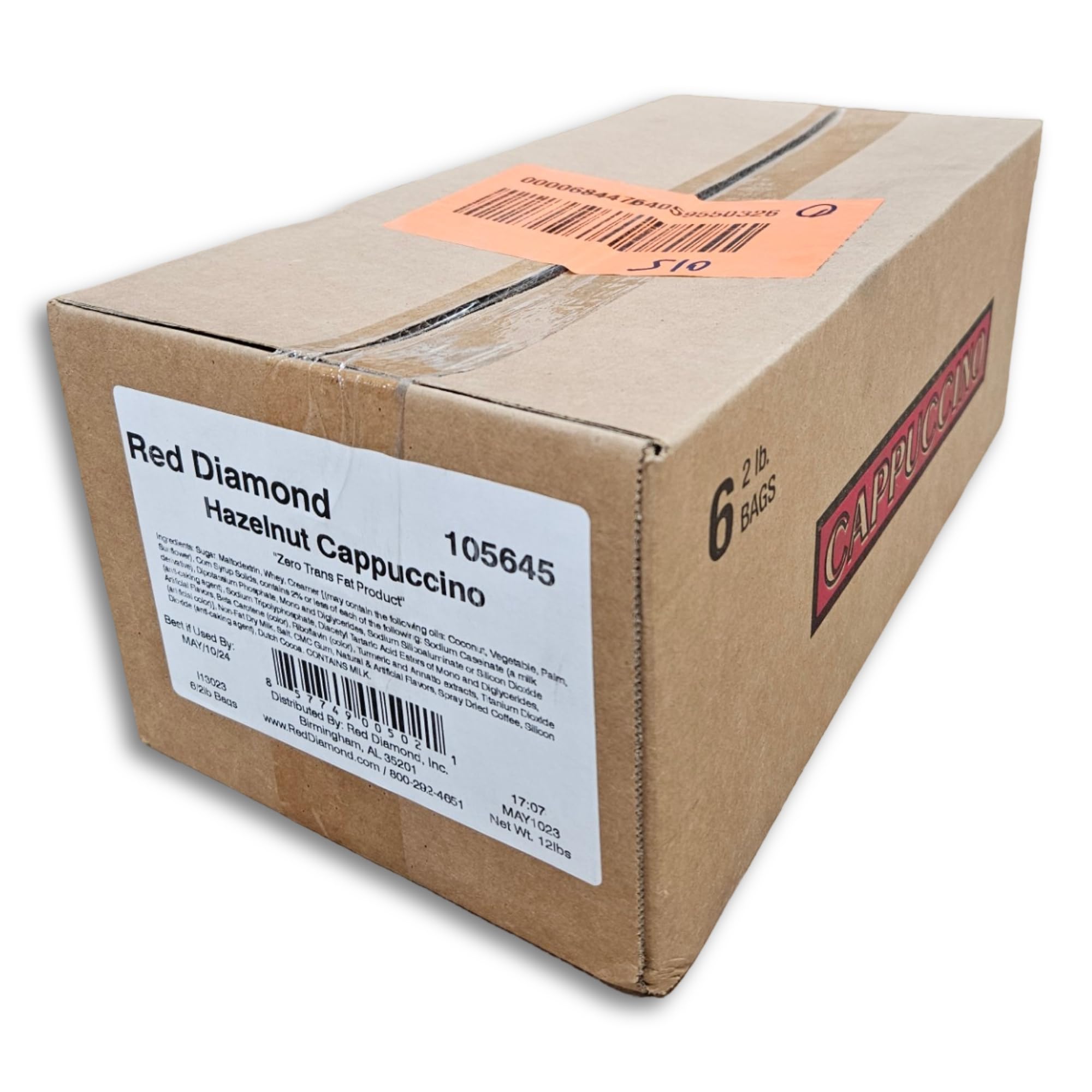 Red Diamond | Hazelnut Cappuccino Mix | 2 Pound Bag | Case of 6 2