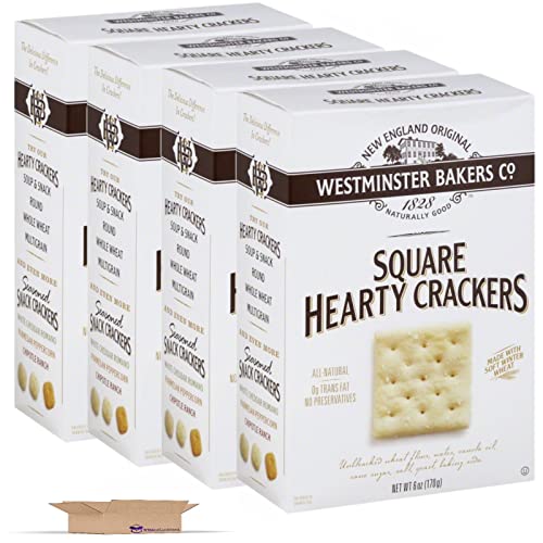 Square Hearty Crackers Value Pack   by Westminster Curated by  6 oz | Pack of 4