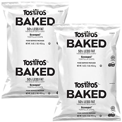 Baked Tortilla Scoops, Ultimate Value Sized Food Service 1 lb. Bag | 2 Count (2 Lbs Total)