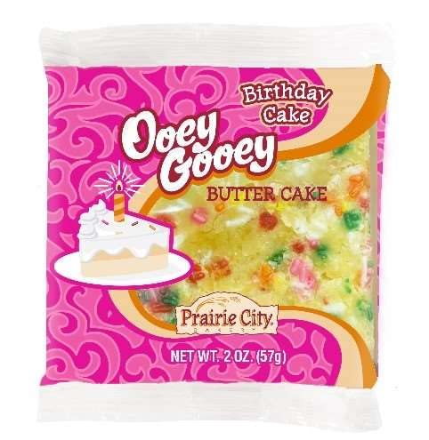 Ooey Gooey Birthday Cake Butter Cake | 2 Ounce | 10 Pack
