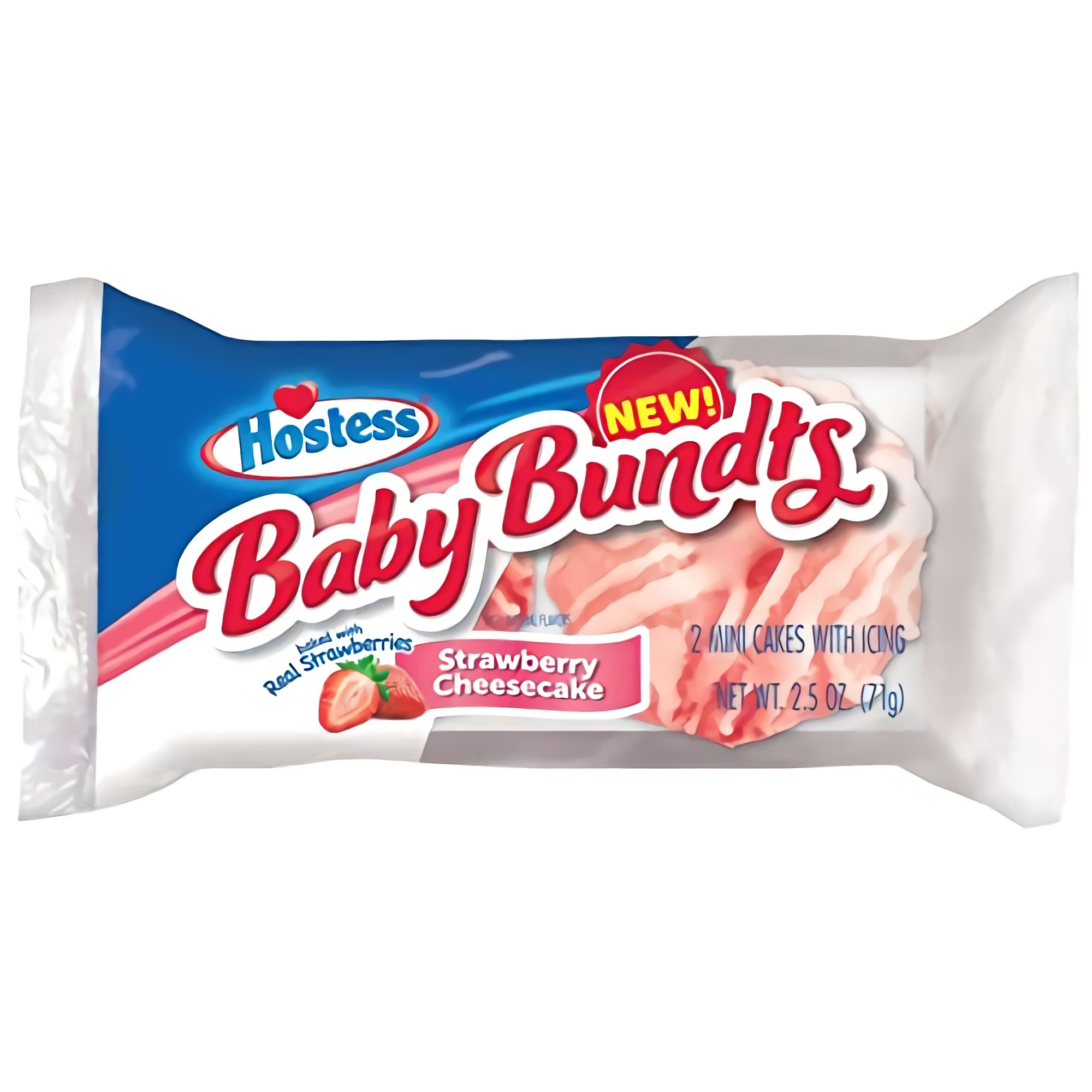Hostess Baby Bundt Cakes | Strawberry Cheesecake | 2 Pack | Box of 6 (12 Total Cakes) 3