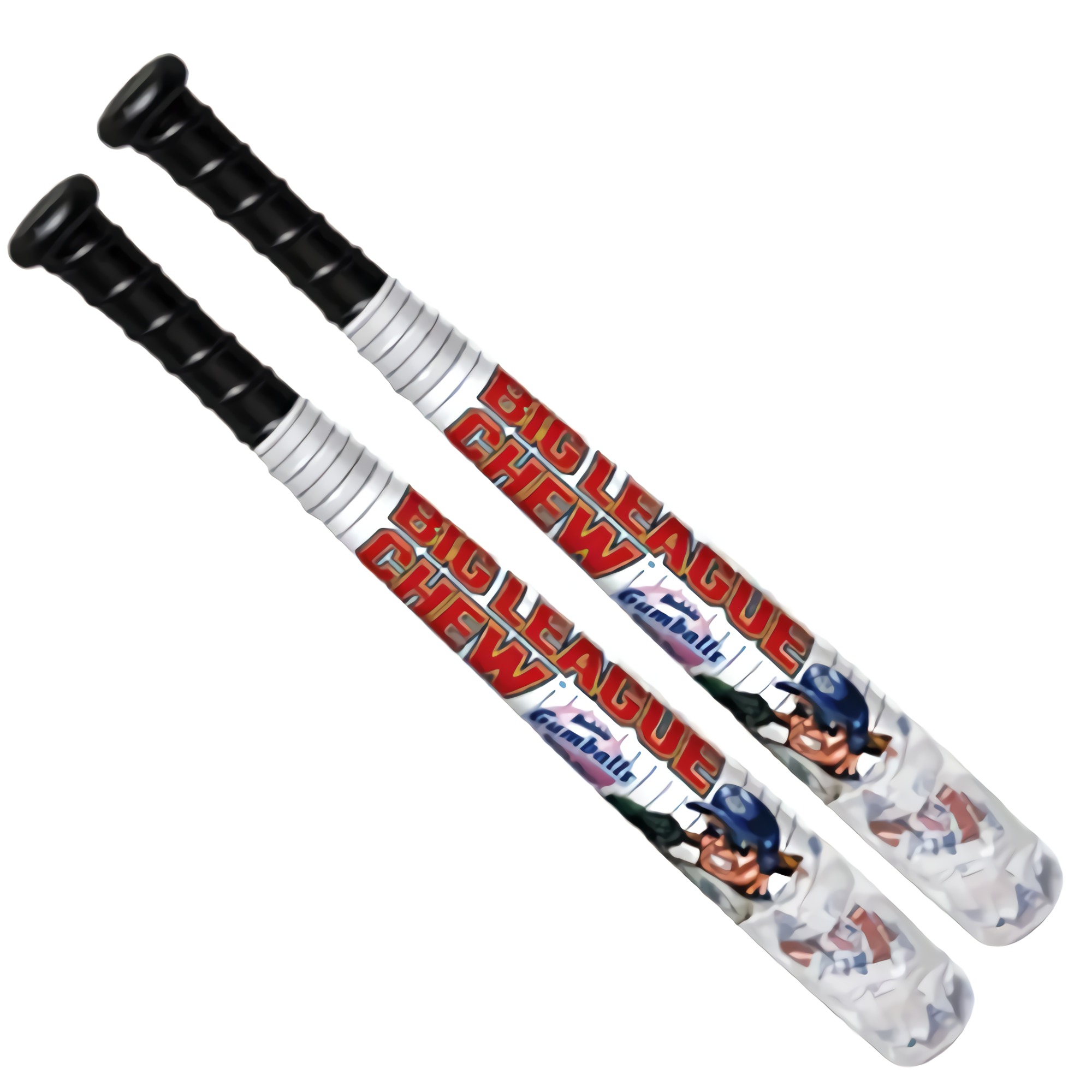 Big League Chew Bubble Gum Balls in Plastic Bats | 2 Pack