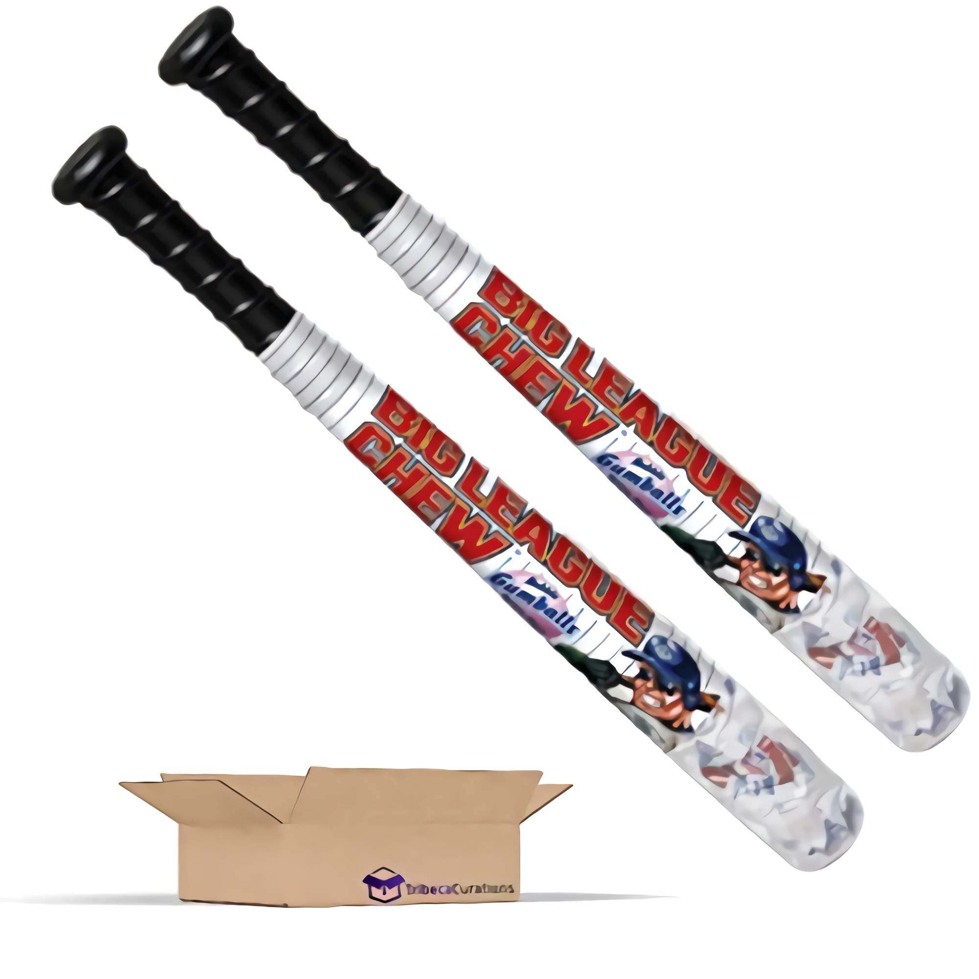 Big League Chew Bubble Gum Balls in Plastic Bats | 2 Pack 3