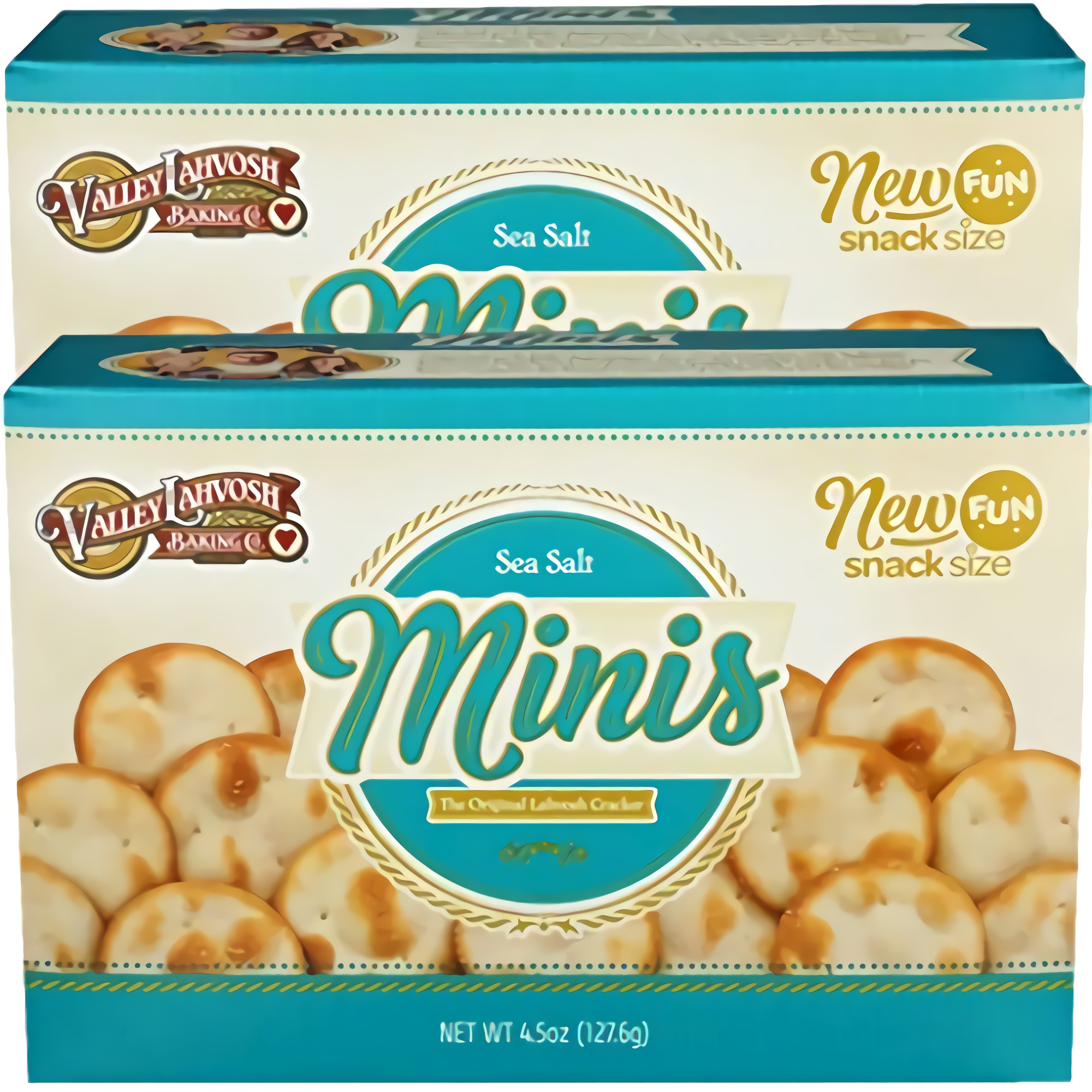 Sea Salt Minis Crackers by Valley Lahvosh | 4.5 oz | Pack of 2 3