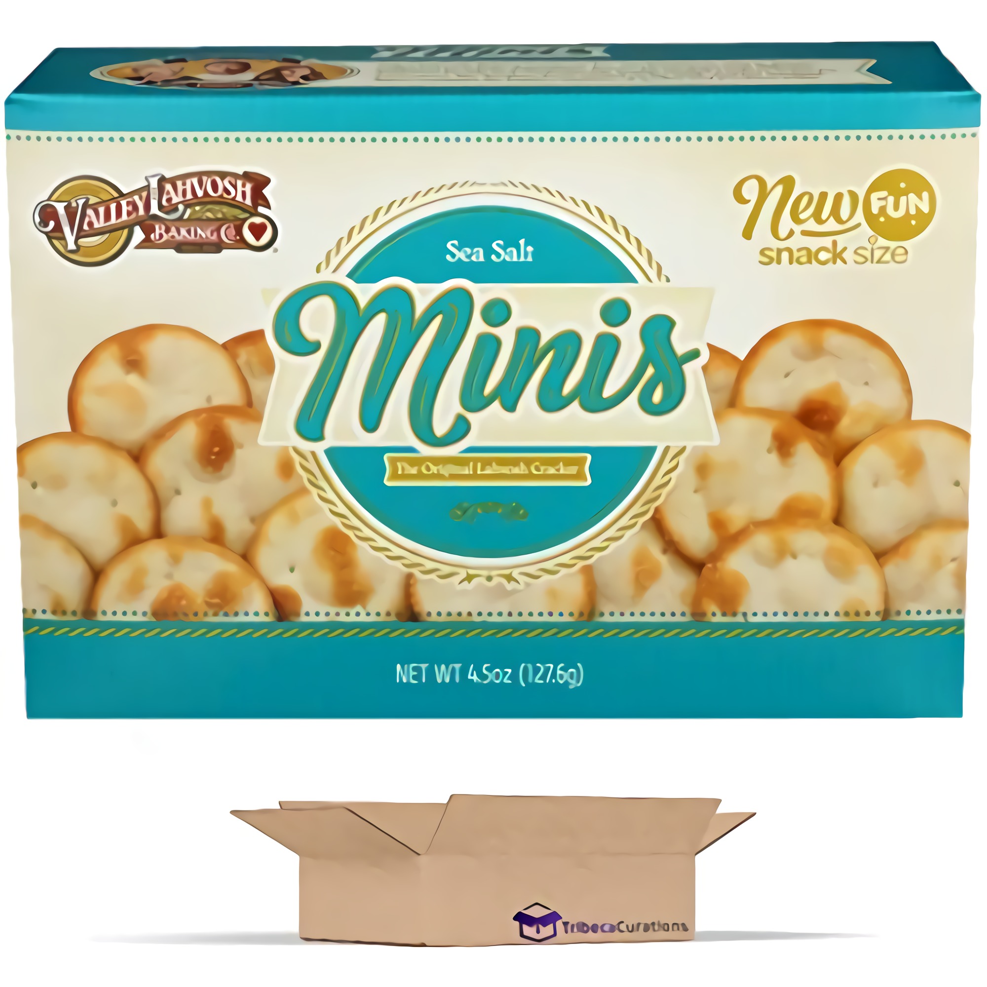 Sea Salt Minis Crackers by Valley Lahvosh | 4.5 oz | Pack of 2 4