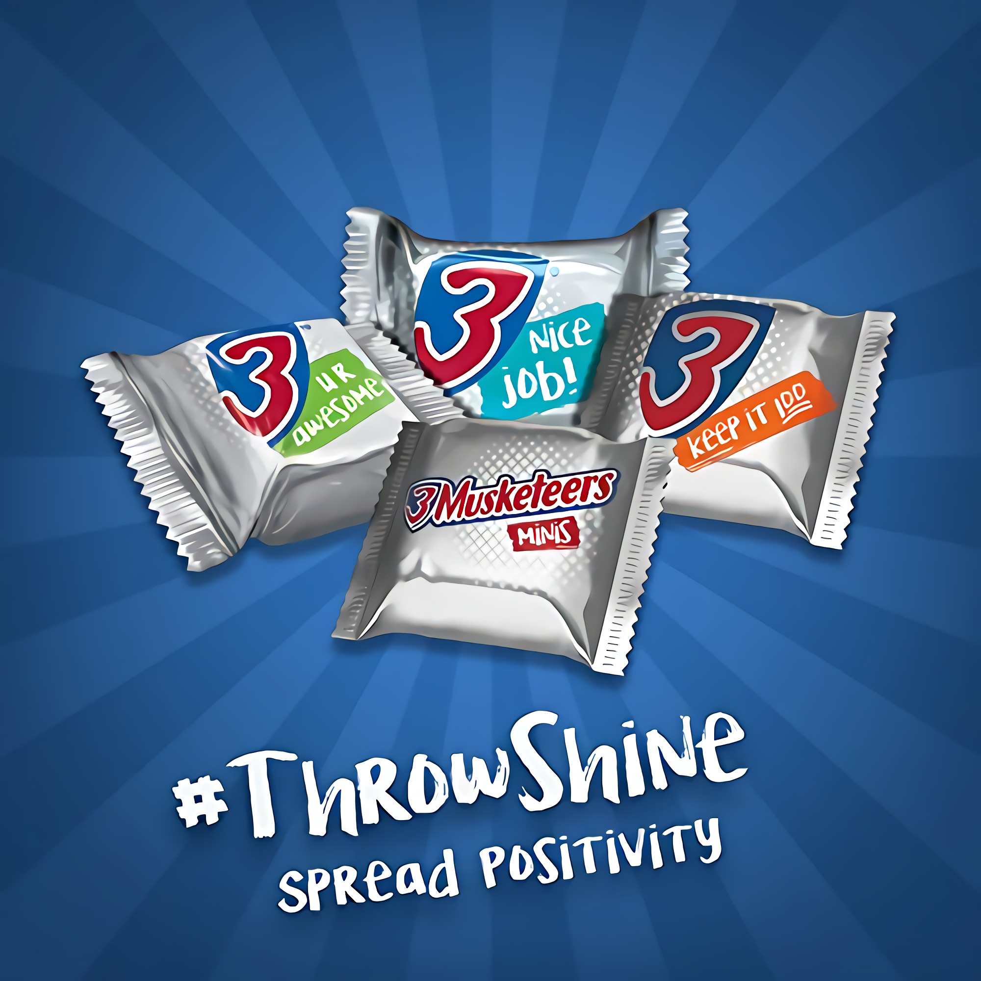 3 MUSKETEERS Chocolate Minis Size Candy Bars 8.4 Ounce Bag (Pack of 8) 3