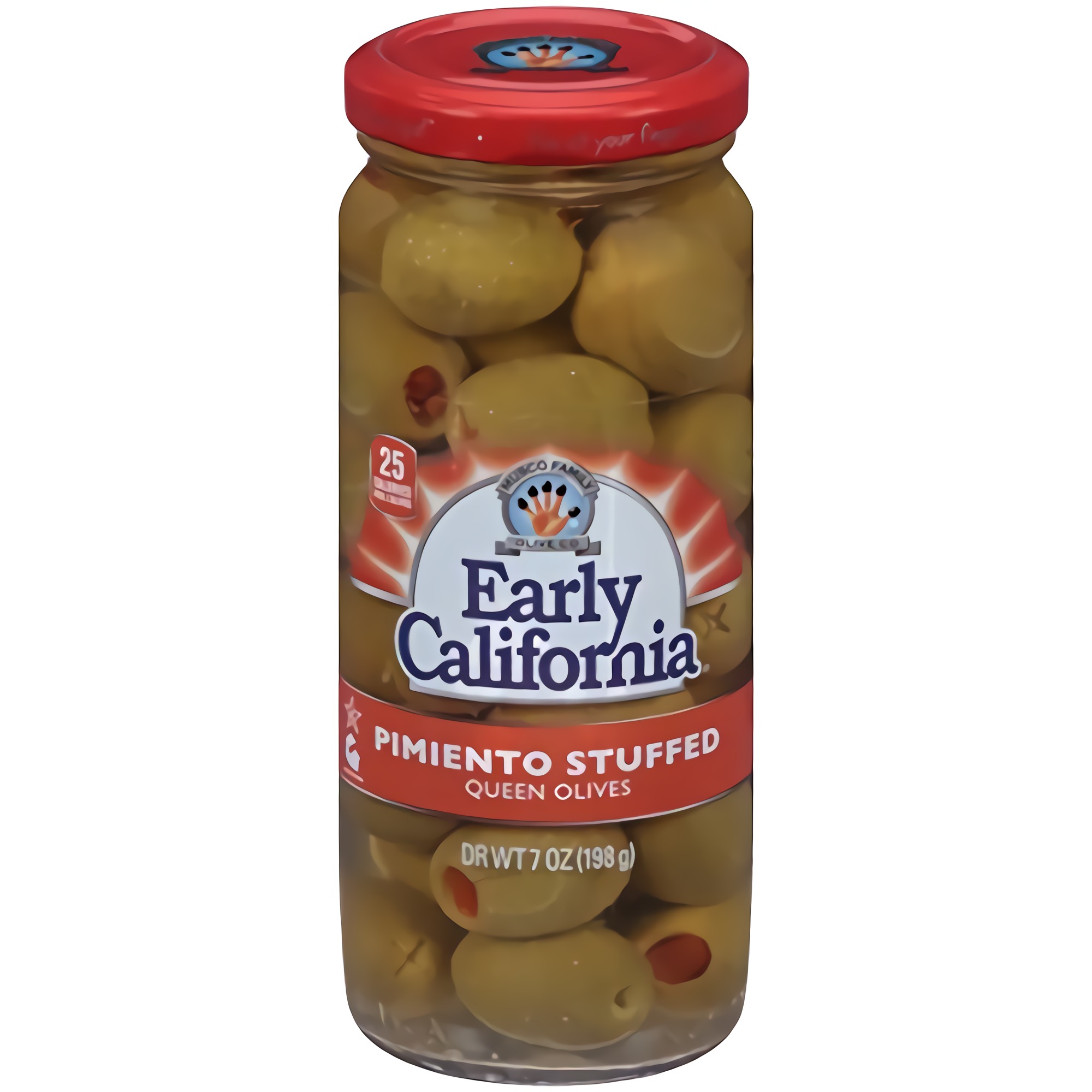 Early California, Pimiento Stuffed, Queen Olives, 7 oz., 6-Jars 2