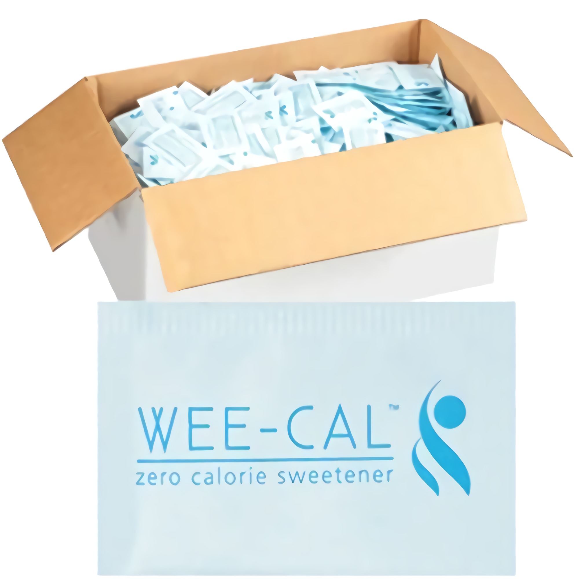 Zero Calorie Sugar Substitute Blue Packets by Wee-Cal | 1 Gram | 2000 Count Case 2