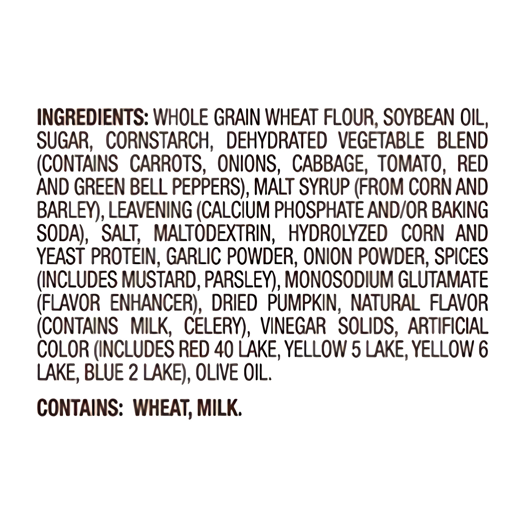 Whole Grain Veggie Wheat Thin Toasted Chips, School Snacks, 30 Pack 6