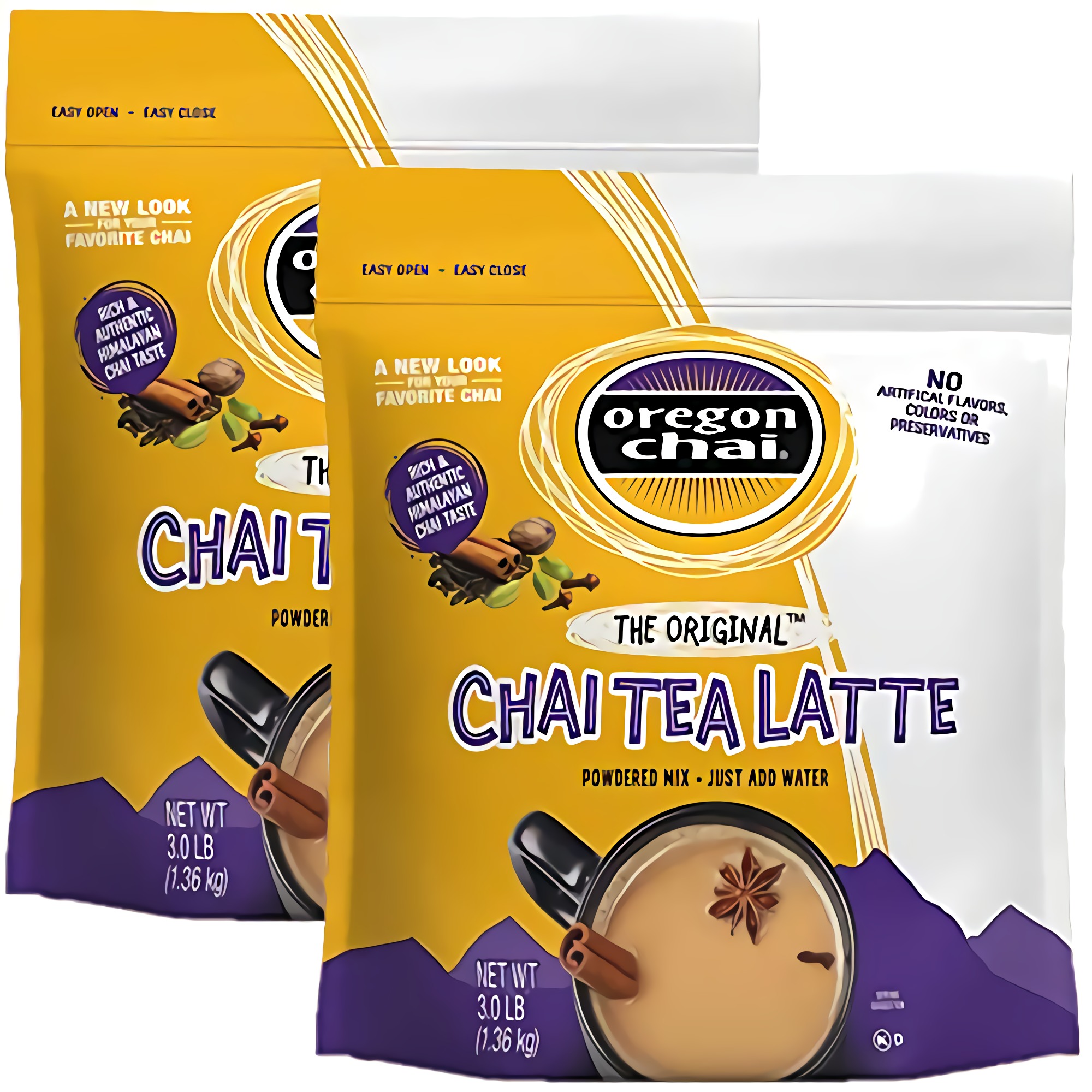 Bulk Chai Tea Latte Powdered Mix Value Pack   | 3 Lb Bag | Pack of 2 (6 Lbs. Total) 2