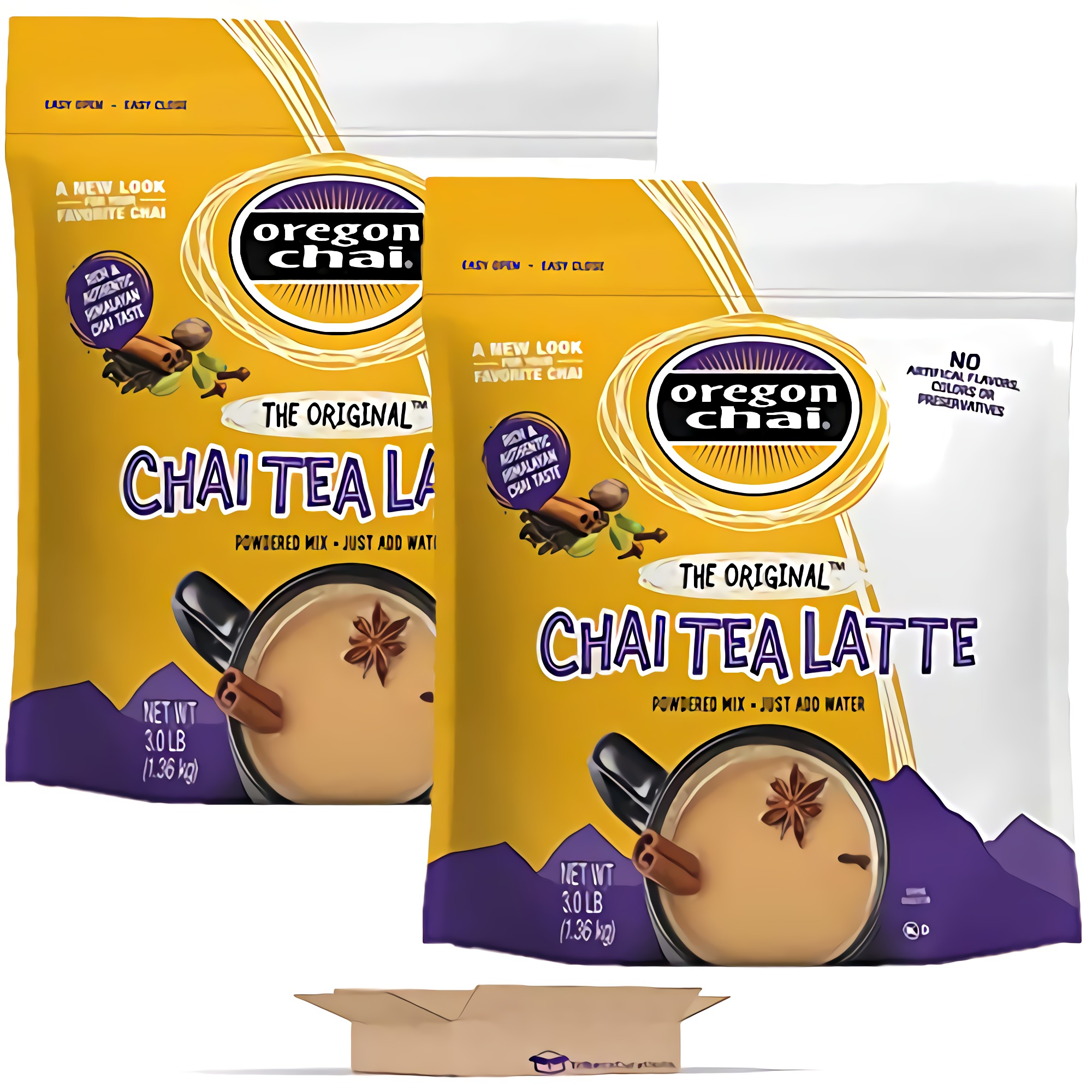Bulk Chai Tea Latte Powdered Mix Value Pack   | 3 Lb Bag | Pack of 2 (6 Lbs. Total) 3