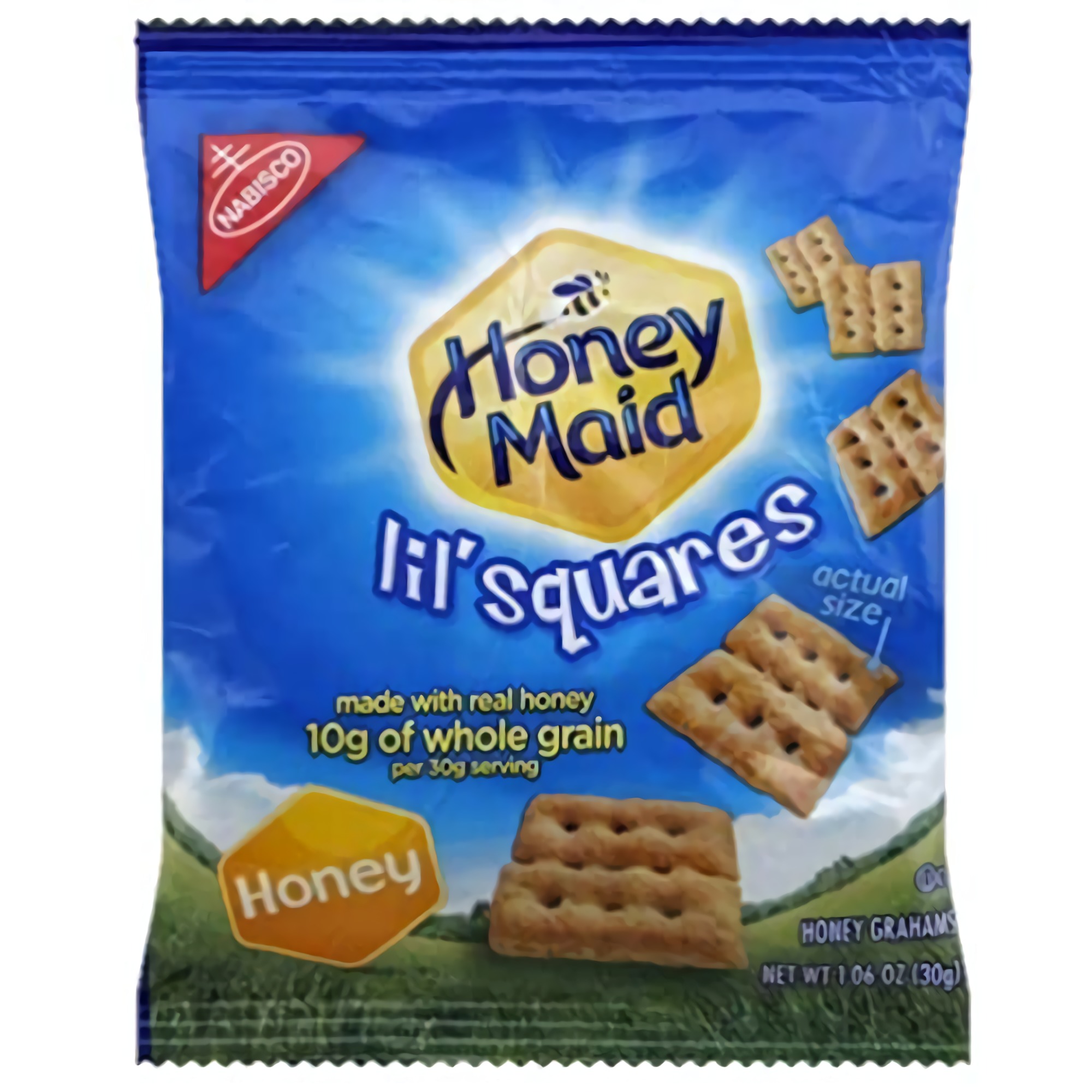 Lil' Squares Honey Graham Crackers by Honey Maid | 1.06 Ounce | Pack of 24 2