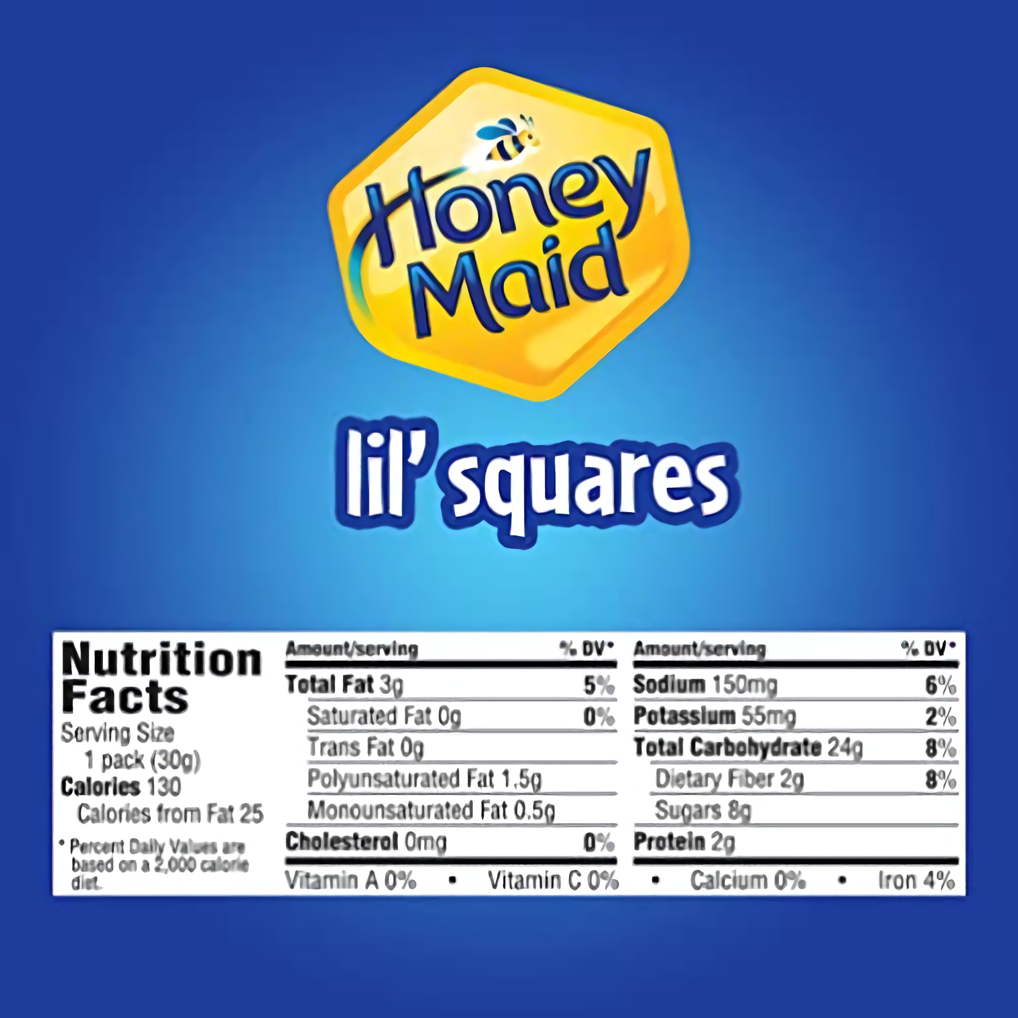Lil' Squares Honey Graham Crackers by Honey Maid | 1.06 Ounce | Pack of 24 6