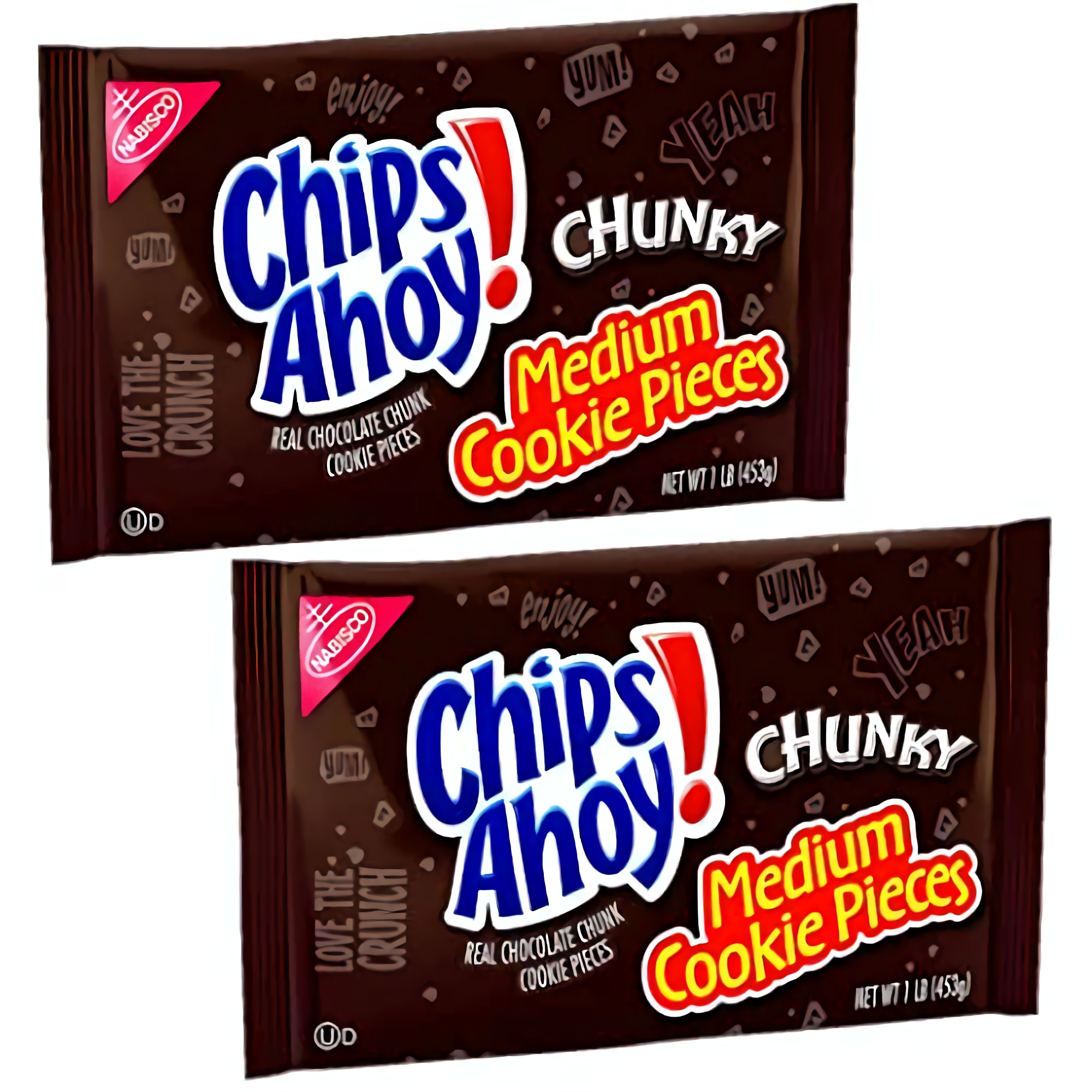 Chunky Medium Cookie Pieces | 1 Pound Bag | Pack of 2 4