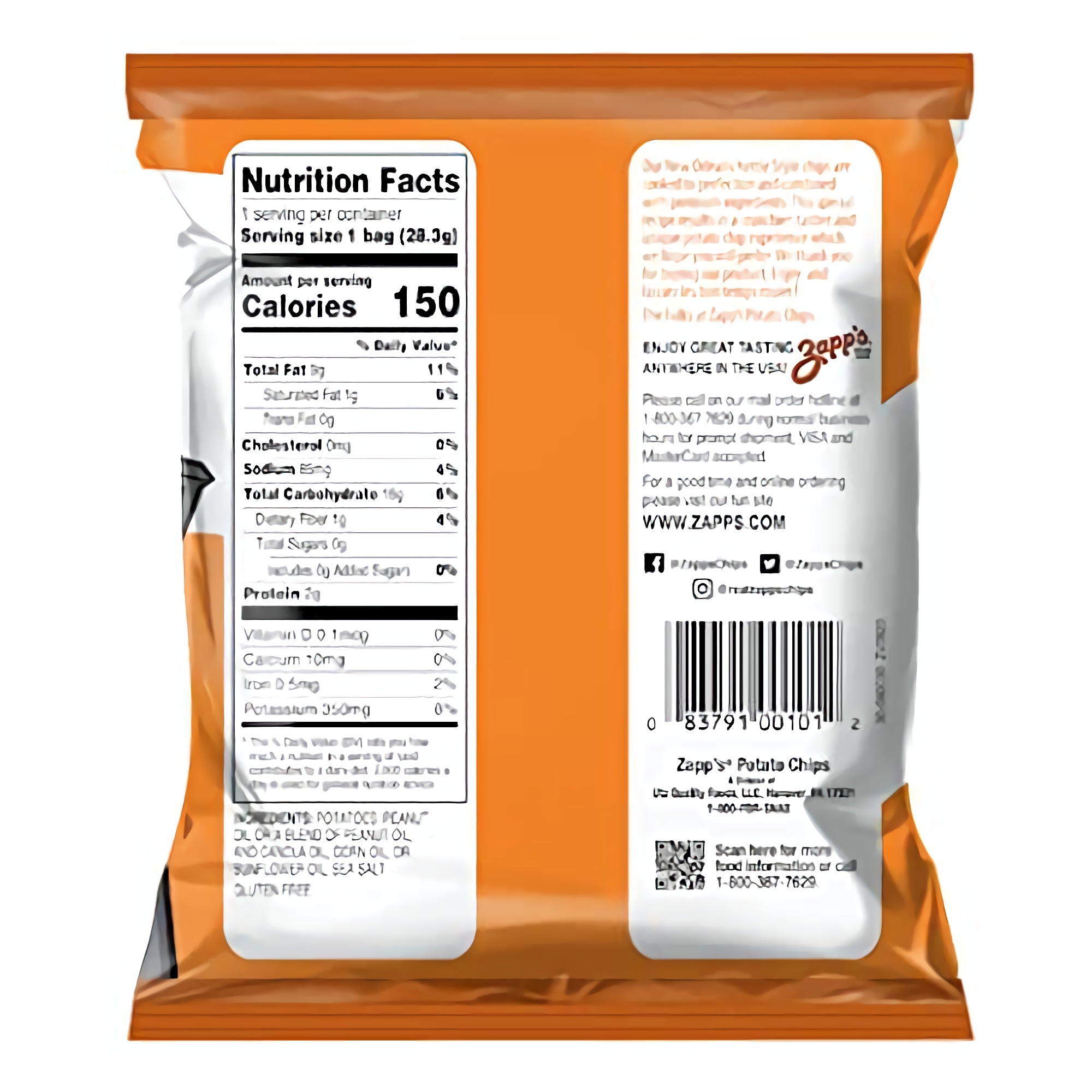 Zapps Regular Chips, 1-Ounce Bags (Pack of 60) 4