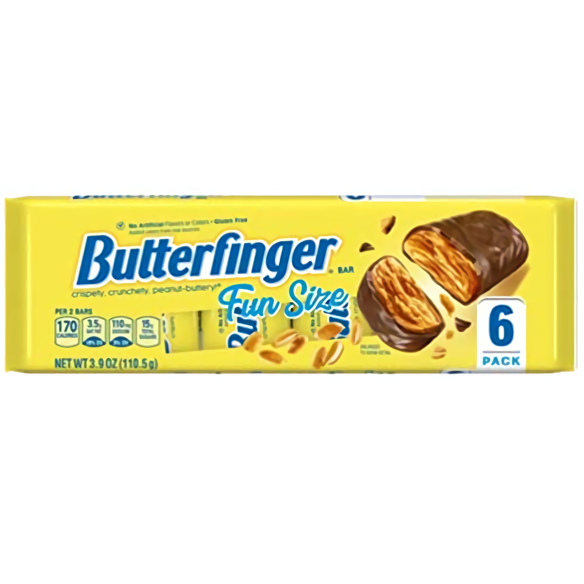 Buttefinger Fun Size Butter fingers | 6 Count Multi Pack | 3.9 Ounce | Pack of 8 (48 Total Butter fingers)