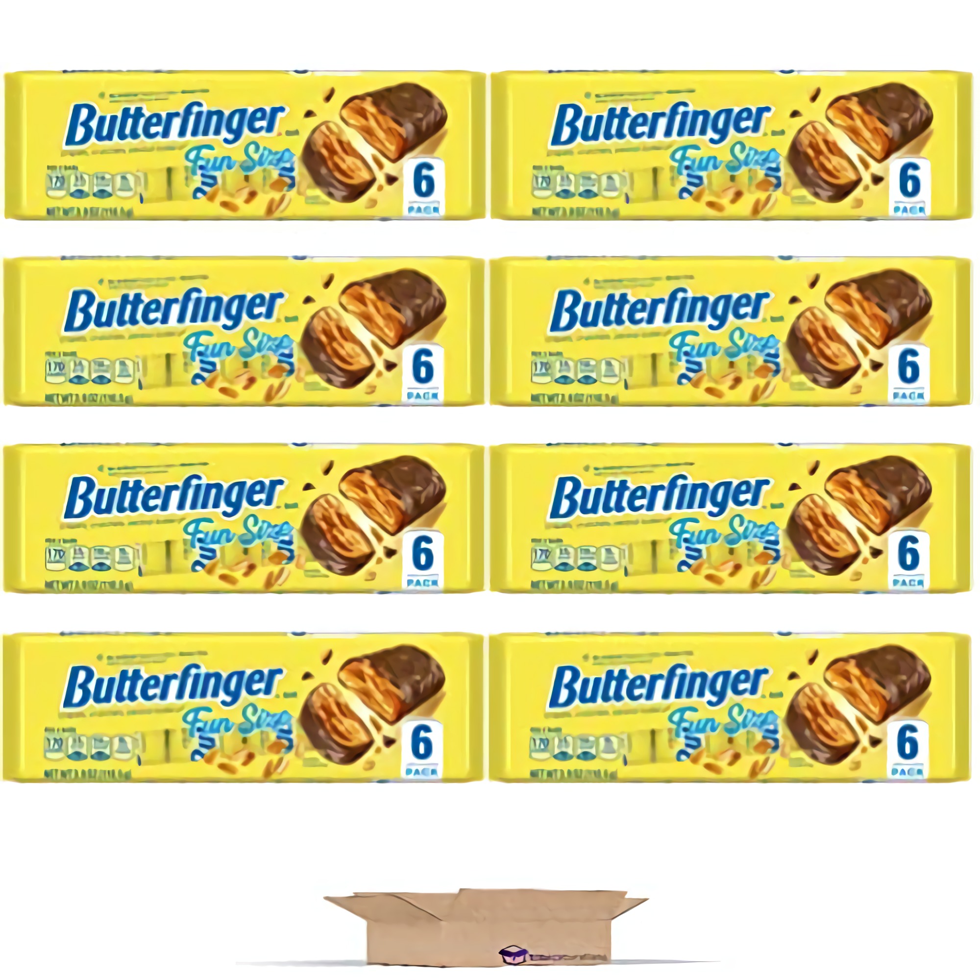 Buttefinger Fun Size Butter fingers | 6 Count Multi Pack | 3.9 Ounce | Pack of 8 (48 Total Butter fingers) 3