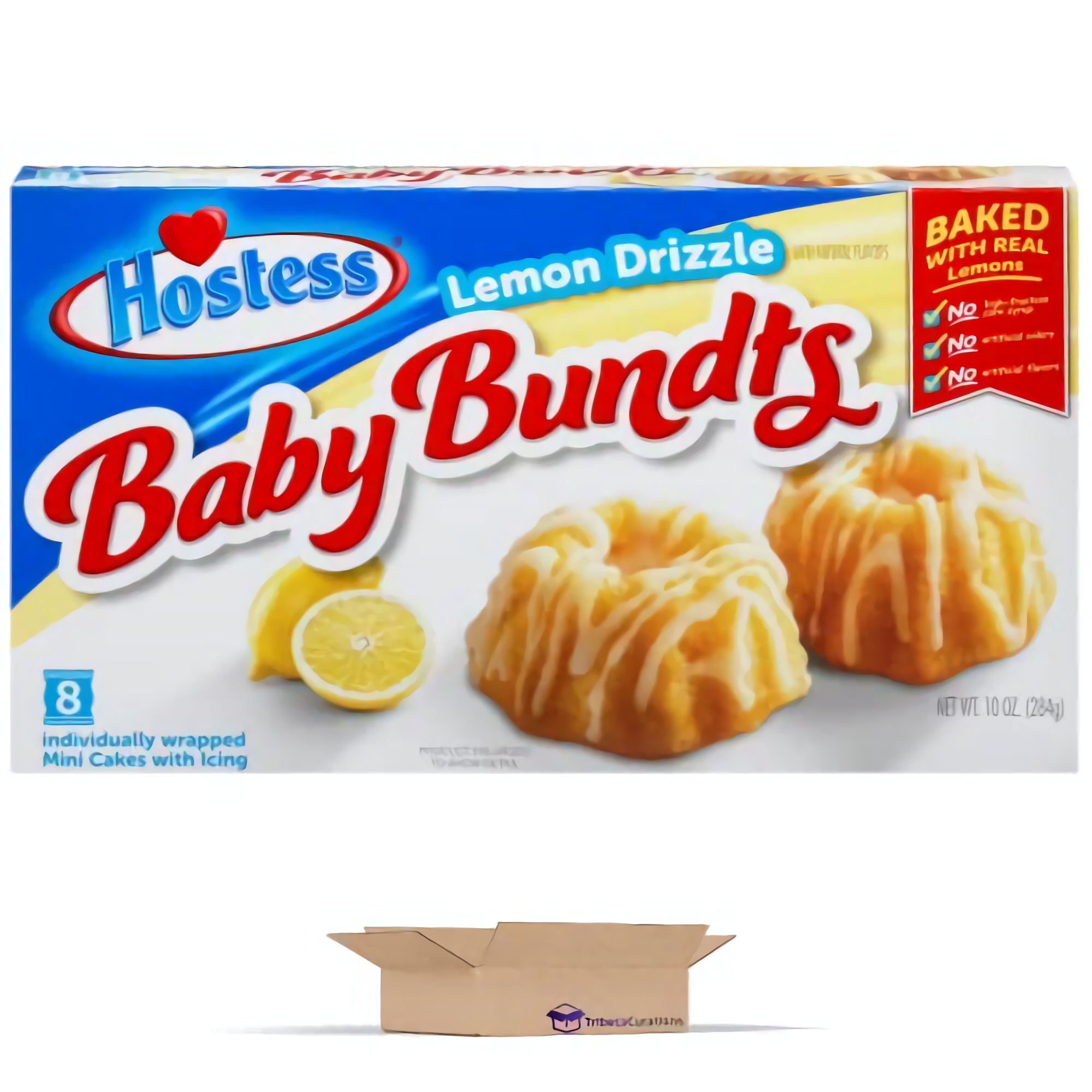 Hostess Lemon Drizzle Baby Bundt Cakes | 30 Ounce (24 Total Cakes in 3 Boxes) 4