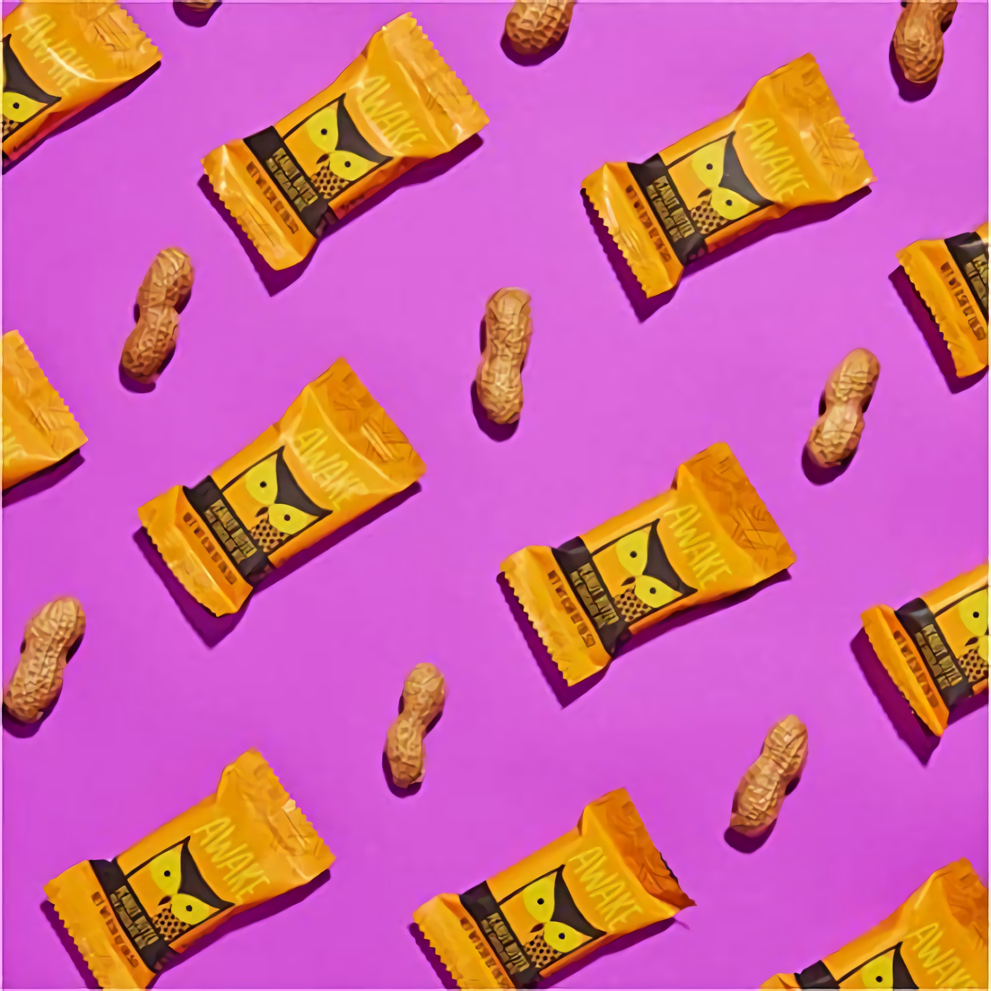 AWAKE Caffeinated Chocolate Energy Bites, Peanut Butter 50ct 6