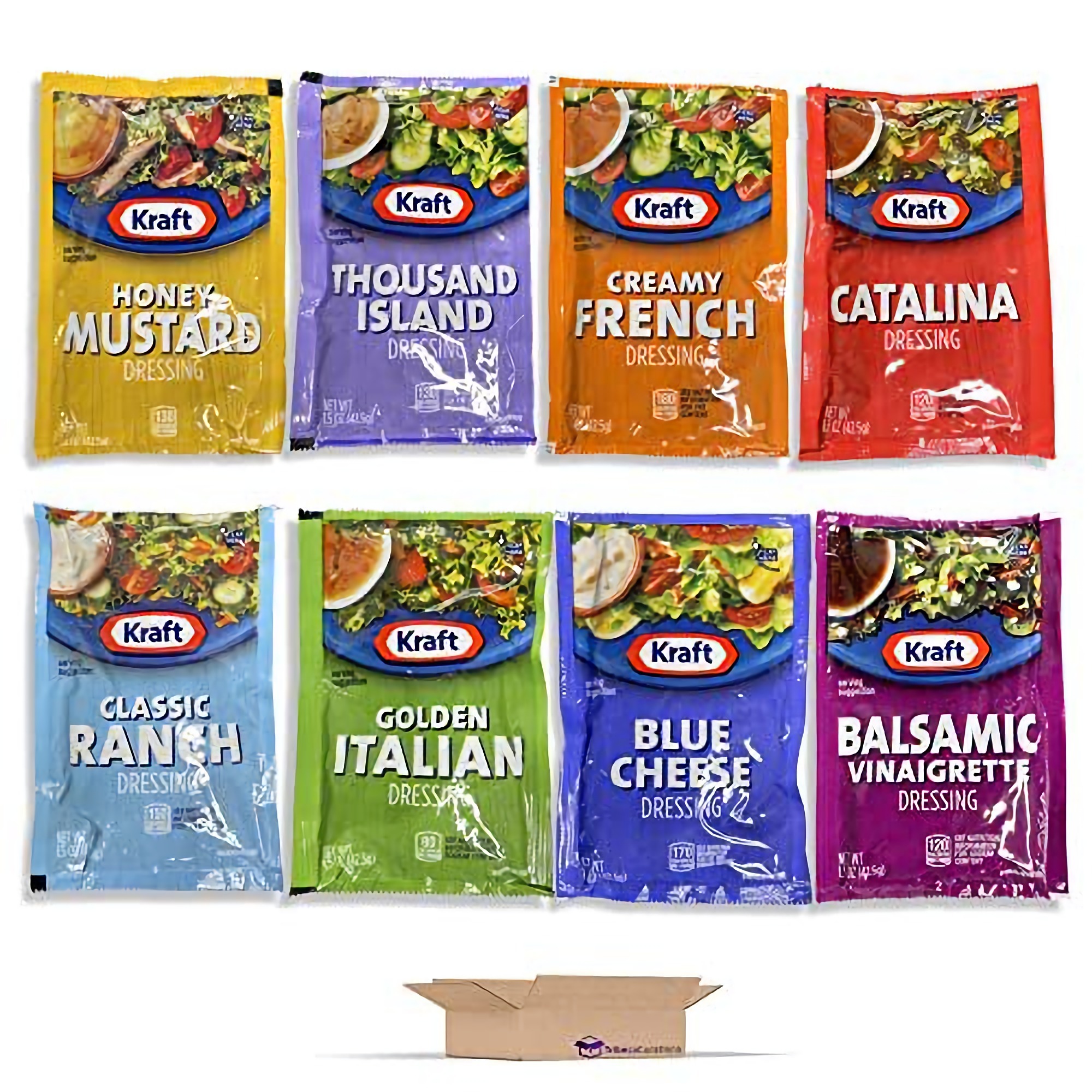 Salad Dressing Variety by Kraft | 8 Flavors, 1.5 Oz. Packets | Pack of 24 3