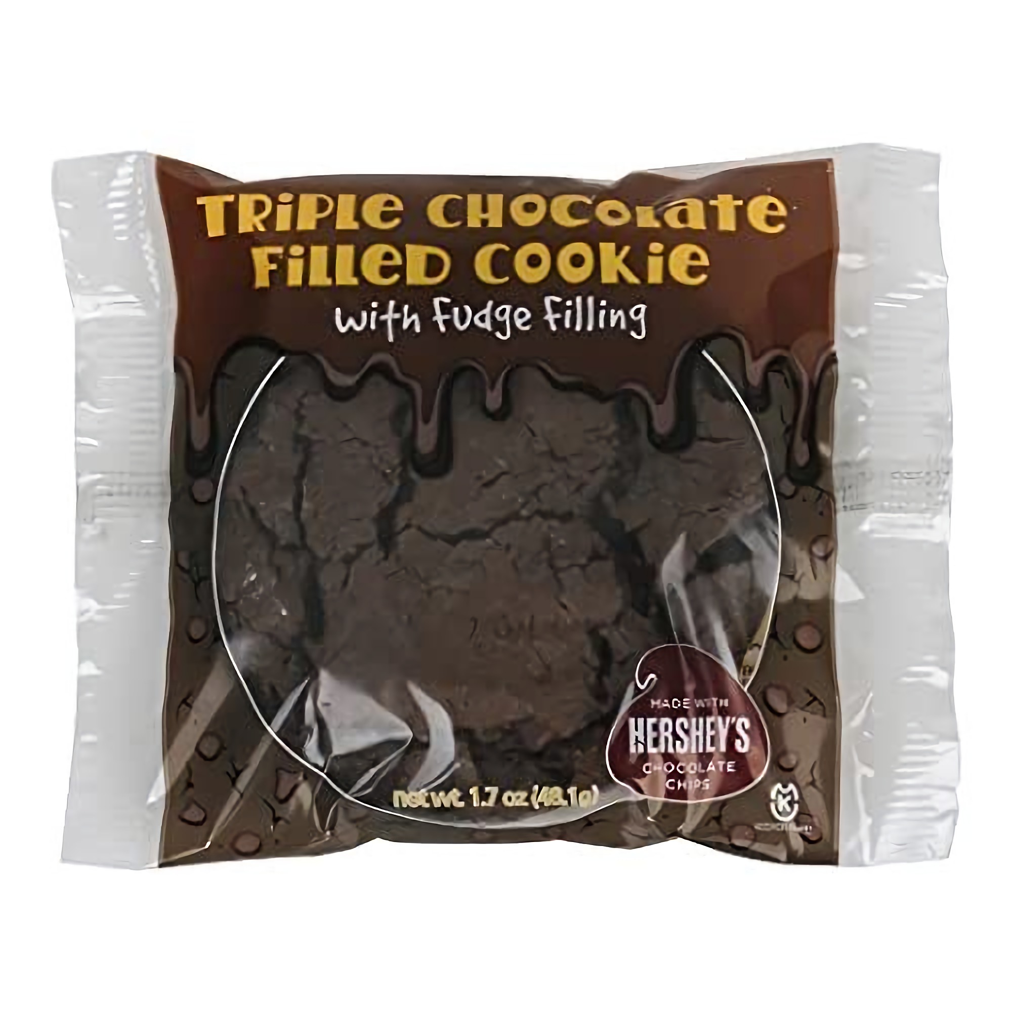 Triple Chocolate Fudge Filled Whole Grain Nostalgic School Cookie | 15 Ct