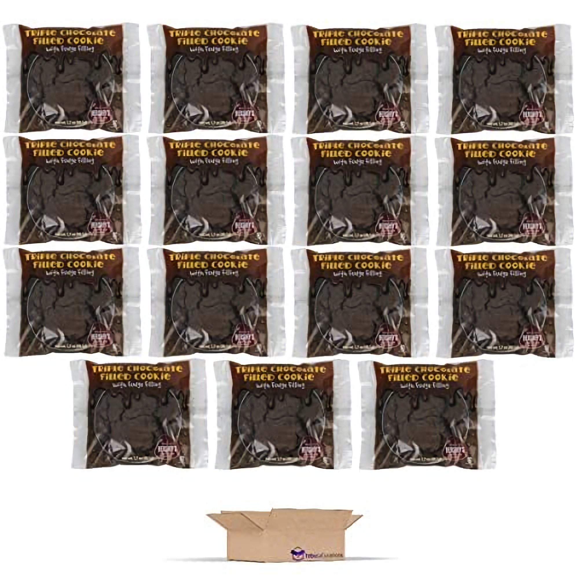 Triple Chocolate Fudge Filled Whole Grain Nostalgic School Cookie | 15 Ct 3
