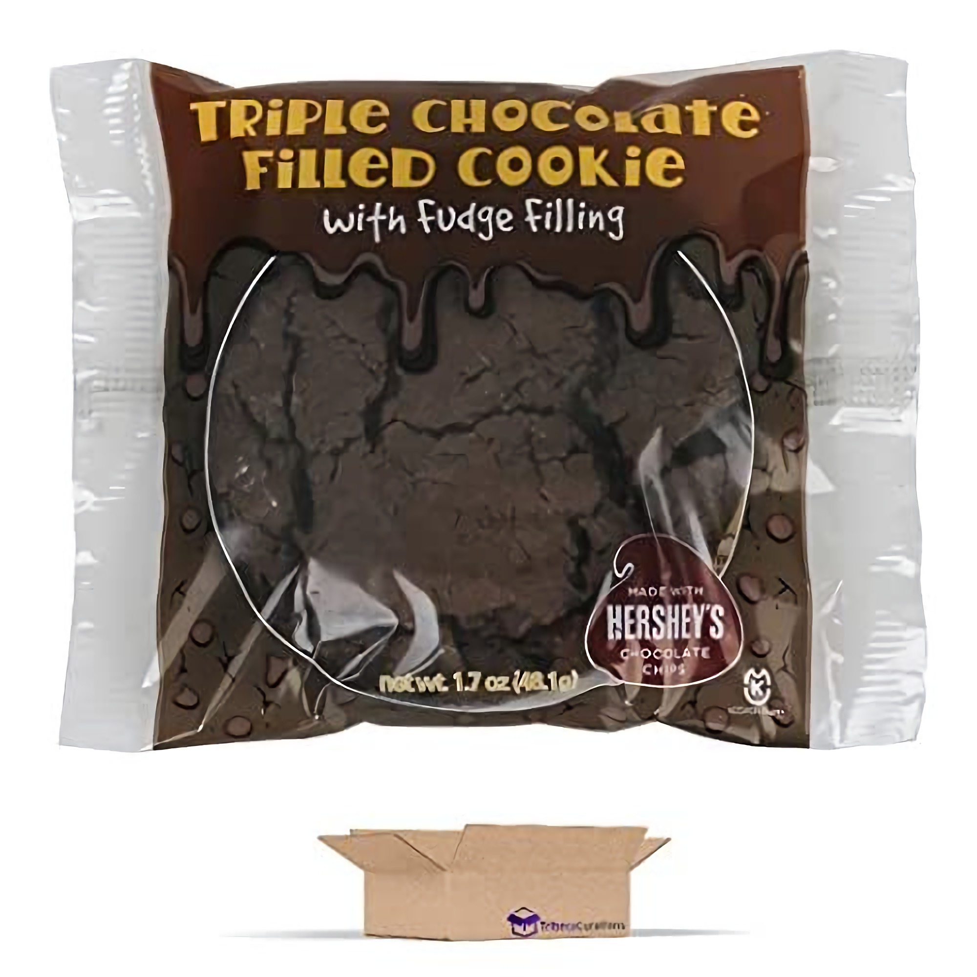 Triple Chocolate Fudge Filled Whole Grain Nostalgic School Cookie | 15 Ct 4