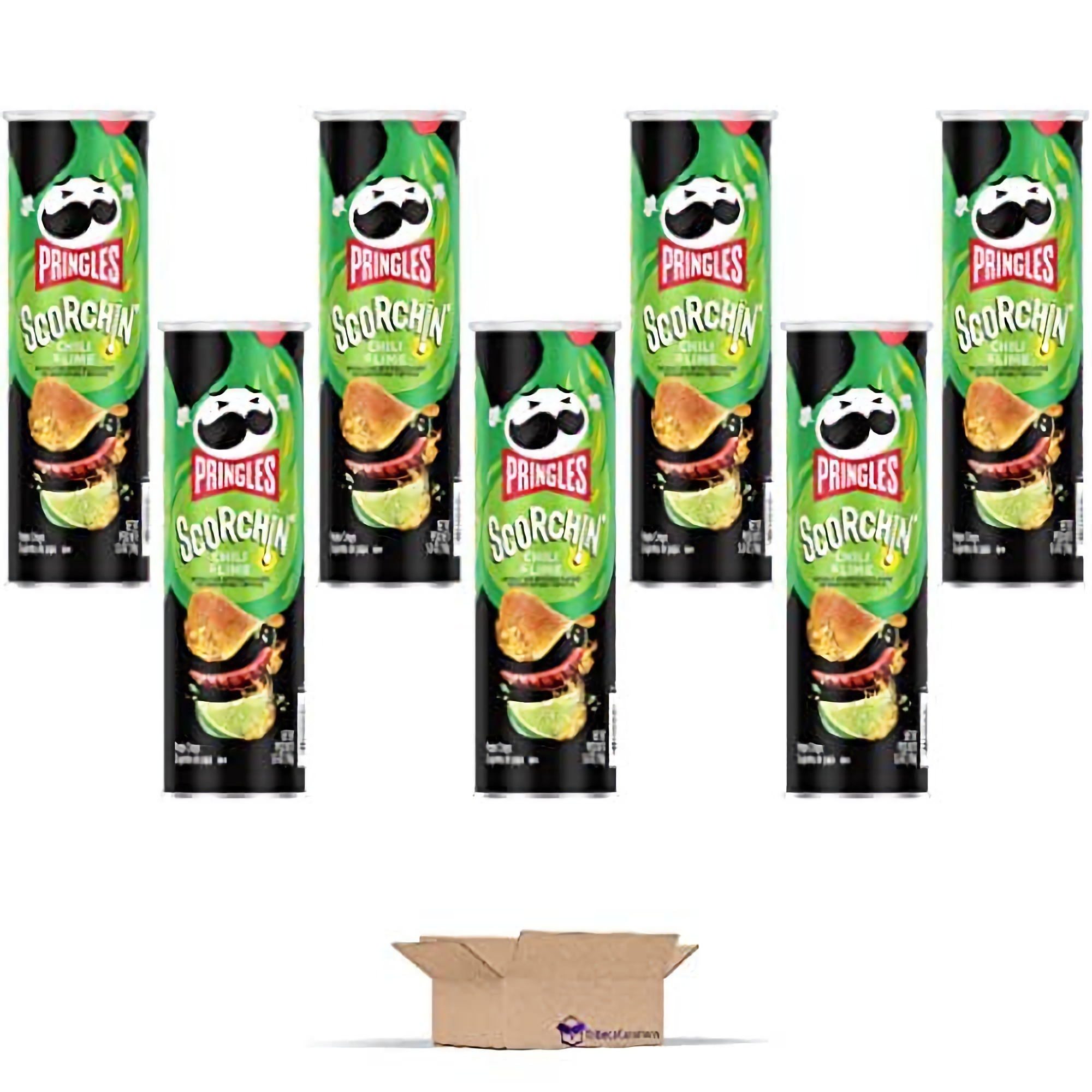 Scorchin' Chili & Lime Potato Crisps Value Pack   5.5 Oz | Pack of 7 3