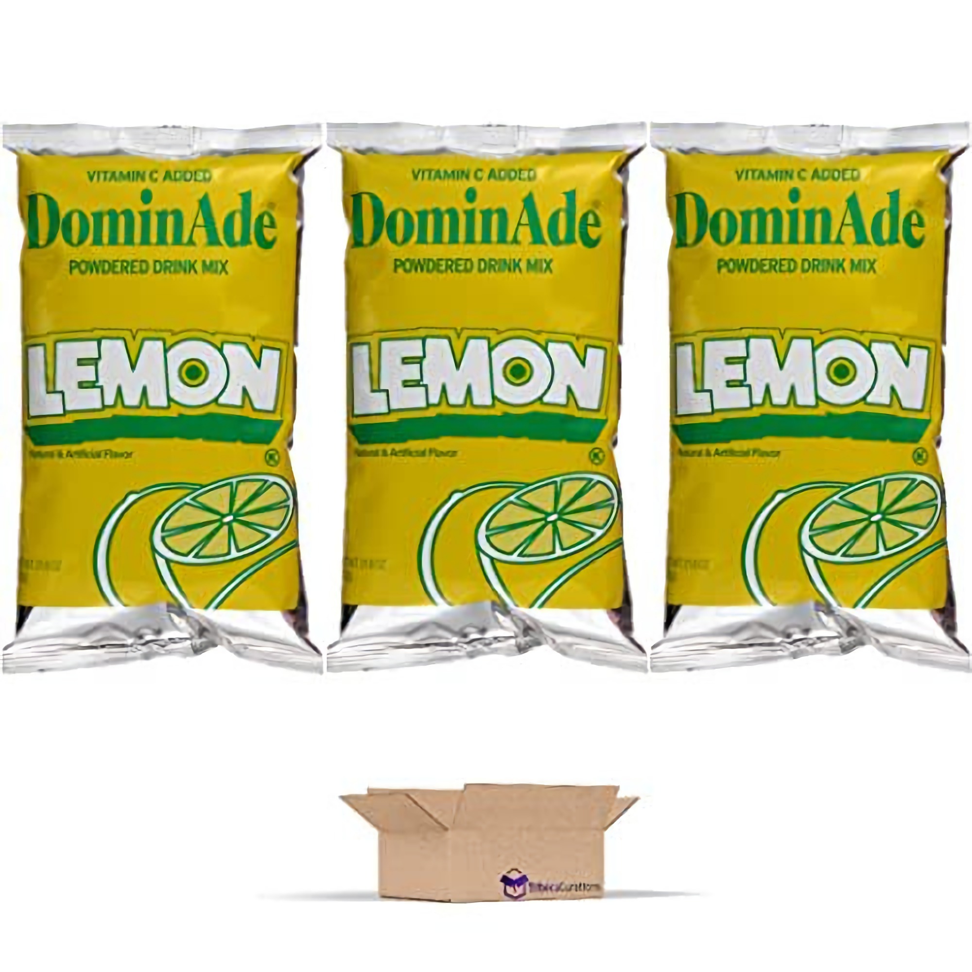 Dominade Bulk Lemonade Powdered Lemon Drink Mix | 3x Huge 21.6 Oz Pouches (90 Servings) 3