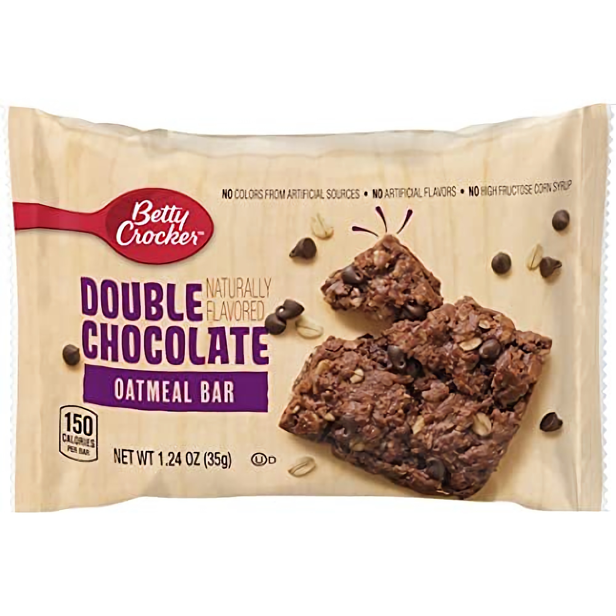 Betty Crocker Double Chocolate Oatmeal Bar, School Snacks, | 24 Bars
