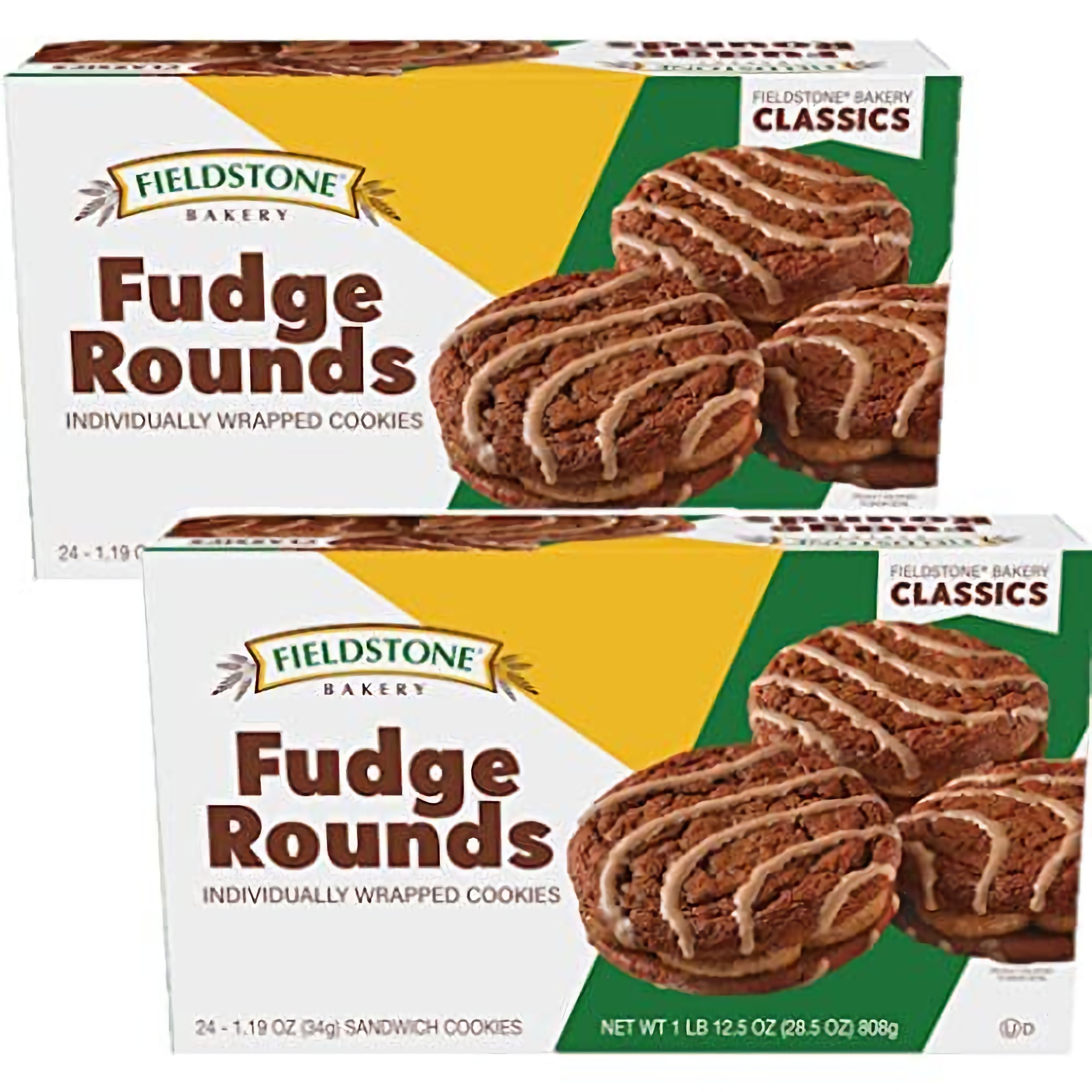 Fieldstone Bakery Fudge Rounds Value Pack, 1.19 Oz | 12 Pack | 4 Boxes (48 Total Rounds) 2
