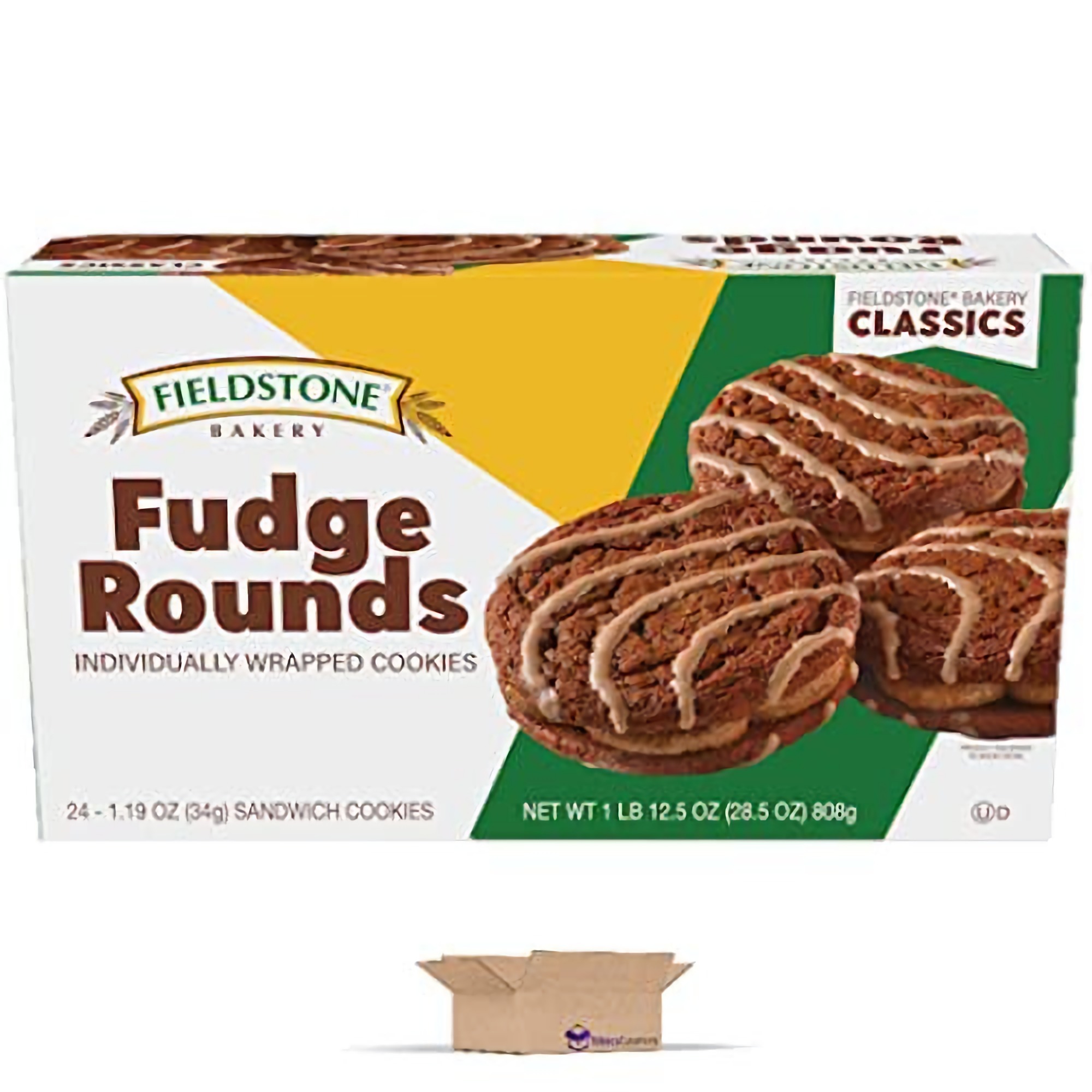 Fieldstone Bakery Fudge Rounds Value Pack, 1.19 Oz | 12 Pack | 4 Boxes (48 Total Rounds) 3