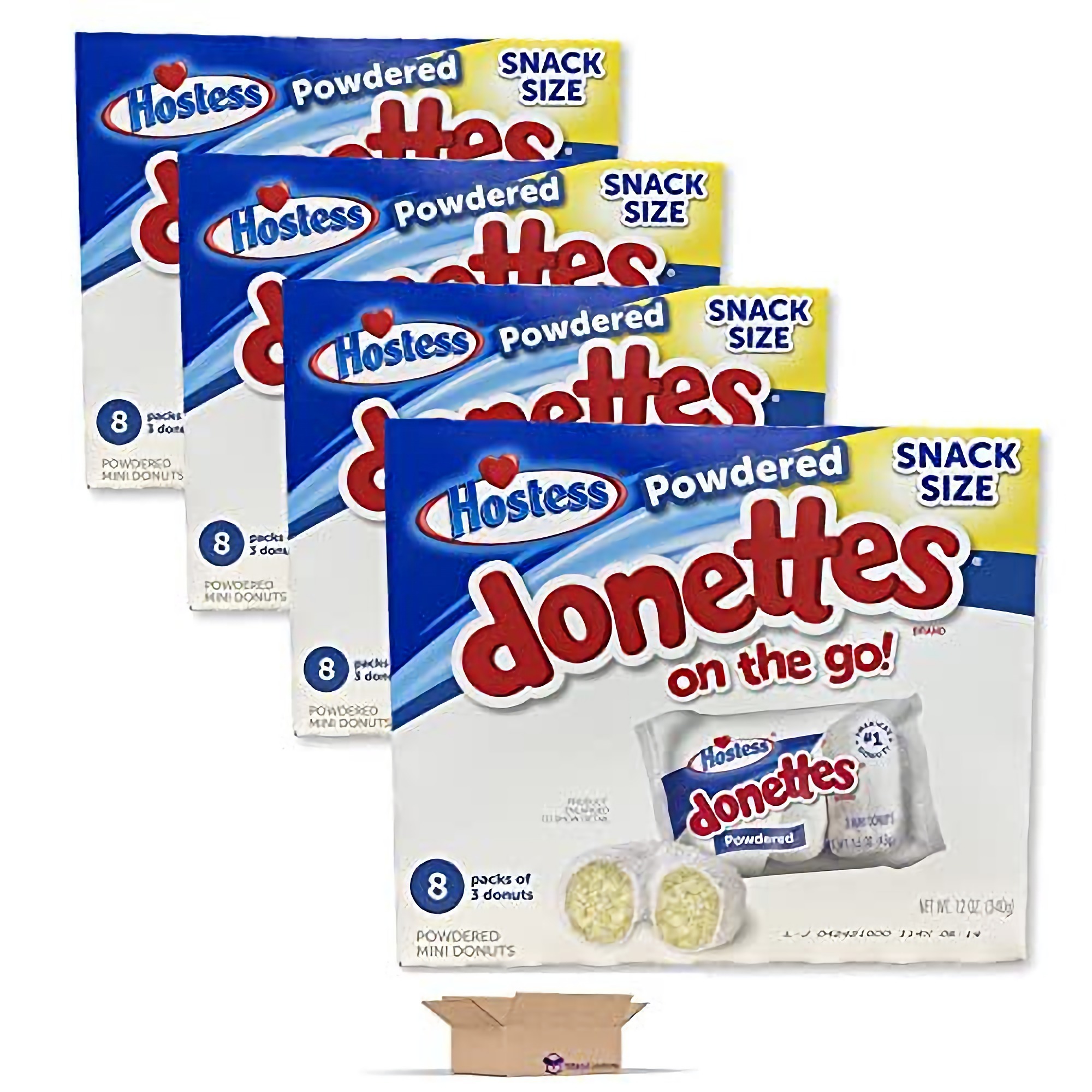 Hostess Powdered Donettes Bulk Value Pack | 96 Total Donuts 4