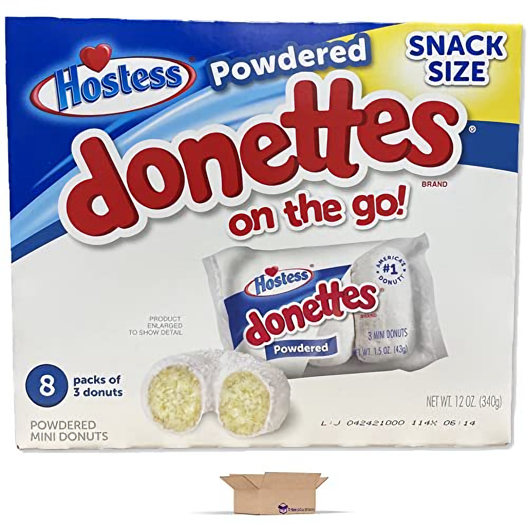 Hostess Powdered and Chocolate Frosted Donettes Bulk Value Pack (96 Total Donuts) 4