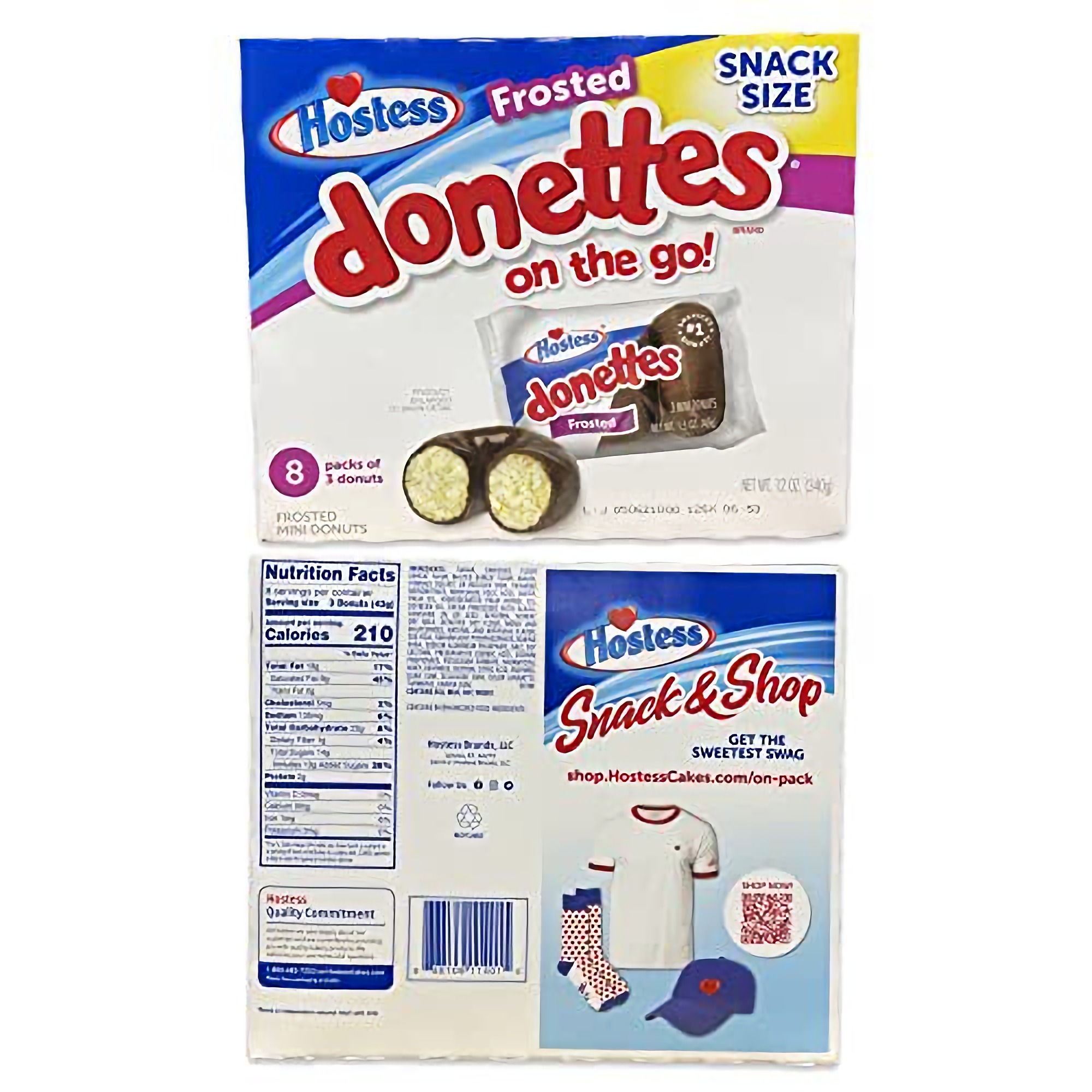Hostess Powdered and Chocolate Frosted Donettes Bulk Value Pack (96 Total Donuts) 2