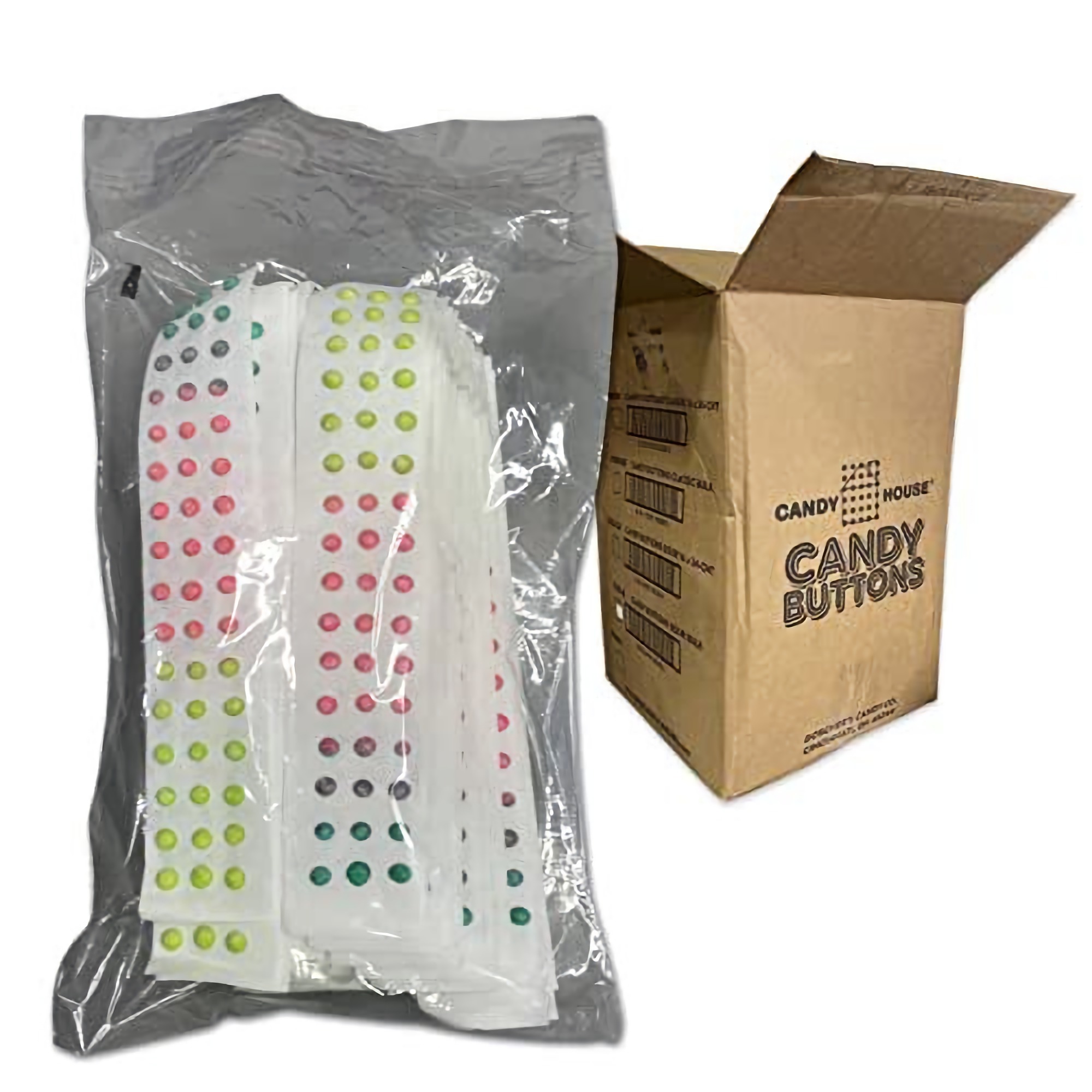 Sour Candy Buttons by Doscher's | Value Pack 100 Strips