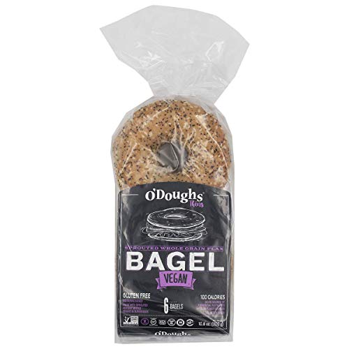 O'Doughs Thins - Sprouted Whole Grain Flax Bagels 10.6oz | Presliced | Pack of 3