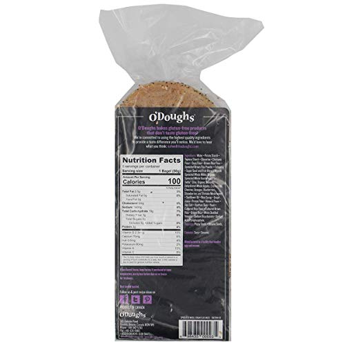 O'Doughs Thins - Sprouted Whole Grain Flax Bagels 10.6oz | Presliced | Pack of 3 3
