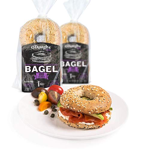 O'Doughs Thins - Sprouted Whole Grain Flax Bagels 10.6oz | Presliced | Pack of 3 4